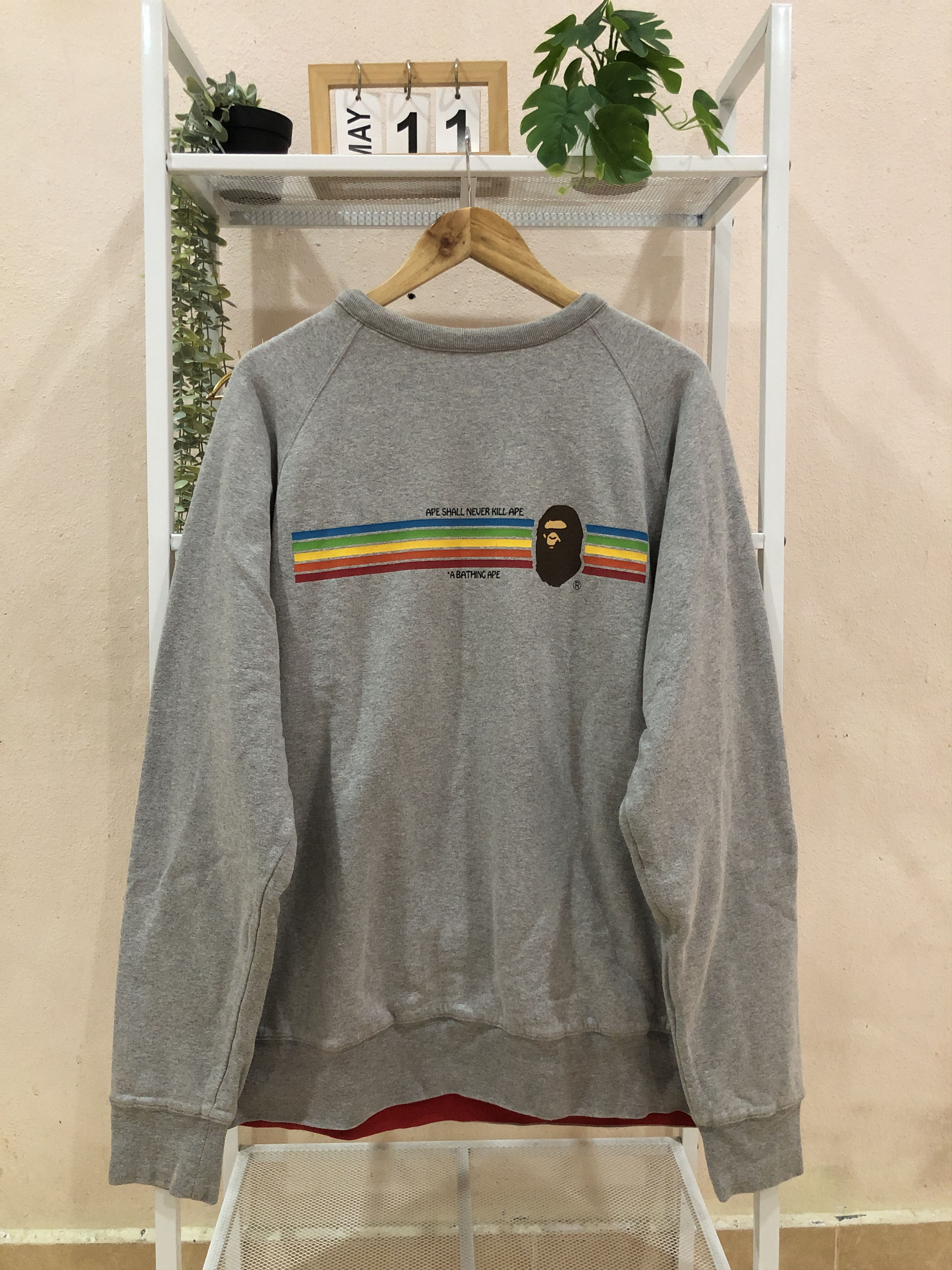 Bape OG A Bathing Ape Reversible Crewneck Sweatshirts Size US L / EU 52-54 / 3 - 2 Thumbnail