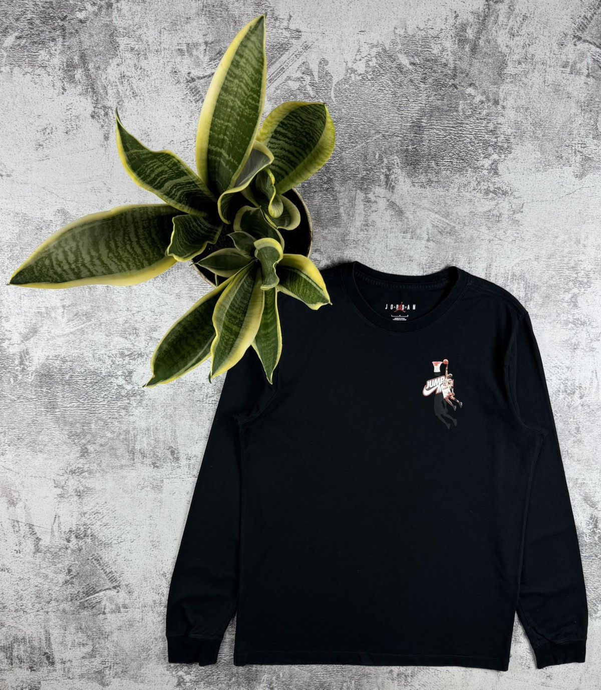 Nike Air Michael Jordan Jump Man Basketball Longsleeve T Shirt Tee Size US L / EU 52-54 / 3 - 2 Thumbnail