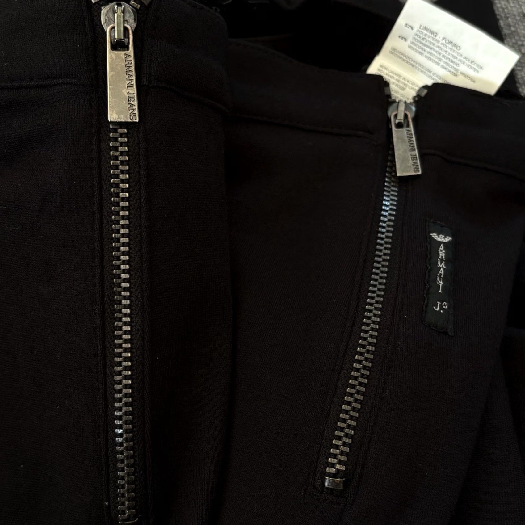 Armani VINTAGE ARMANI Trousers Womens UK12 Black Waist Zips 30" Inner Leg Italy Dry Clean Only Size 34" / US 12 / IT 48 - 6 Thumbnail