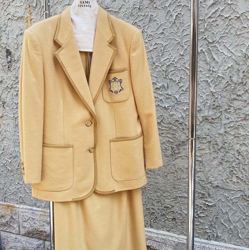 Burberry Burberry L Size Khaki Cashmere Women's Jacket Size L / US 10 / IT 46 - 1 Thumbnail