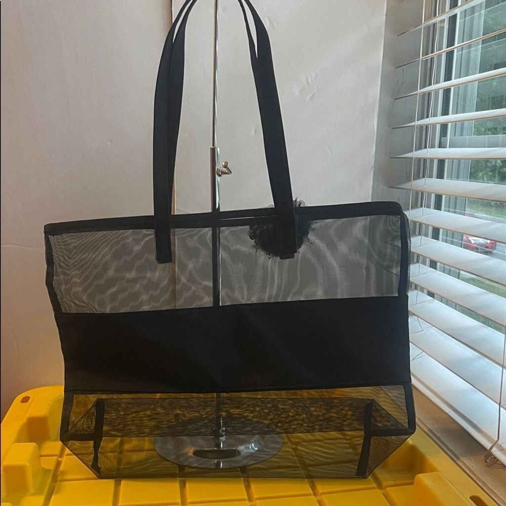 Other Lancôme Paris Black and White Mesh Tote Bag Size ONE SIZE - 3 Thumbnail