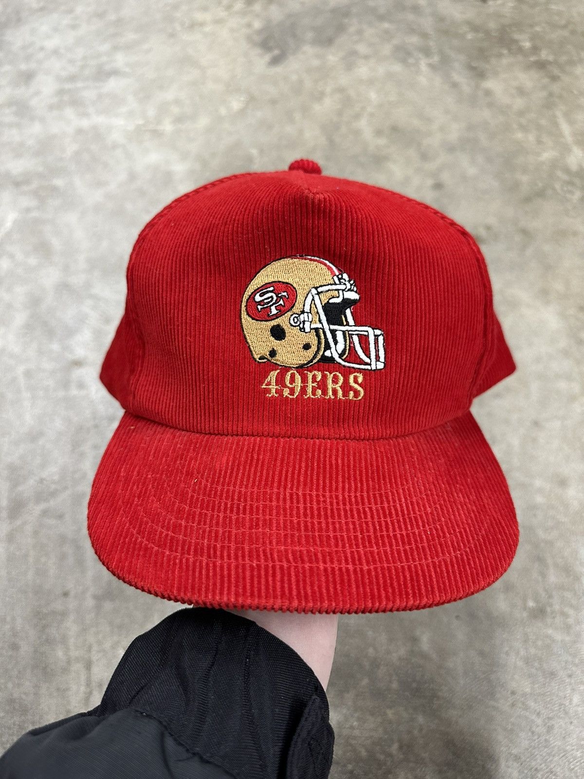 Vintage Vintage 80s Ted Fletcher San Francisco 49ers Corduroy Snap Size ONE SIZE - 1 Thumbnail