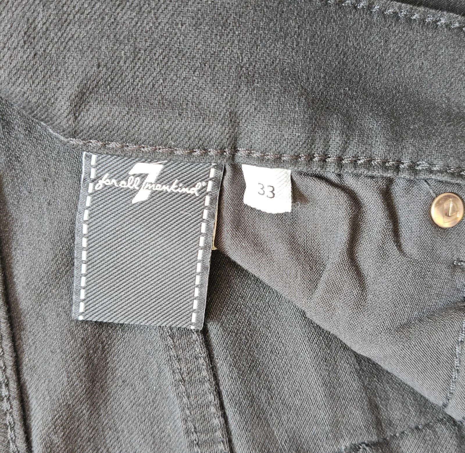7 For All Mankind 7 For All ManKind Austyn Black Onyx Jeans T / 6038 Size US 33 - 8 Thumbnail