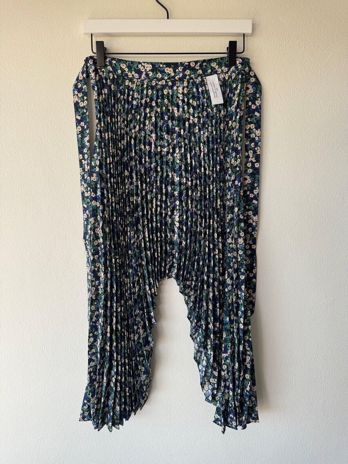 rokh new H&M h m Rokh Hwang 12 40 8 skirt Floral Print Pleated Size 30" / US 8 / IT 44 - 3 Thumbnail