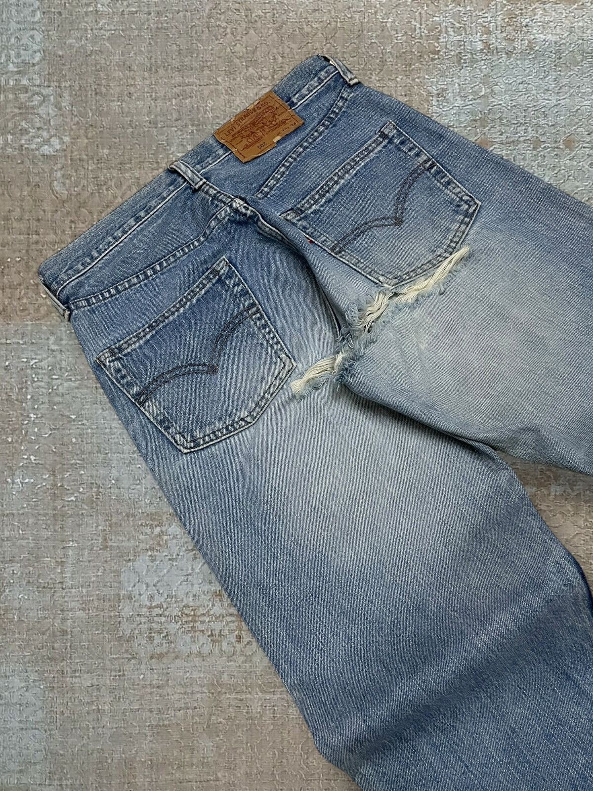 Levi's Vintage Clothing Vintage 1990s Designer Levis 502 Grunge Distressed Denim Size US 30 / EU 46 - 13 Thumbnail