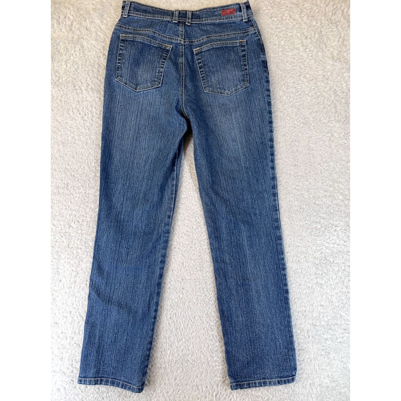 Gloria Vanderbilt Gloria Vanderbilt Jeans Womens 6 Blue Denim Amanda Medium Wash Straight Zip Fly Adult Regular Size 28" / US 6 / IT 42 - 2 Thumbnail