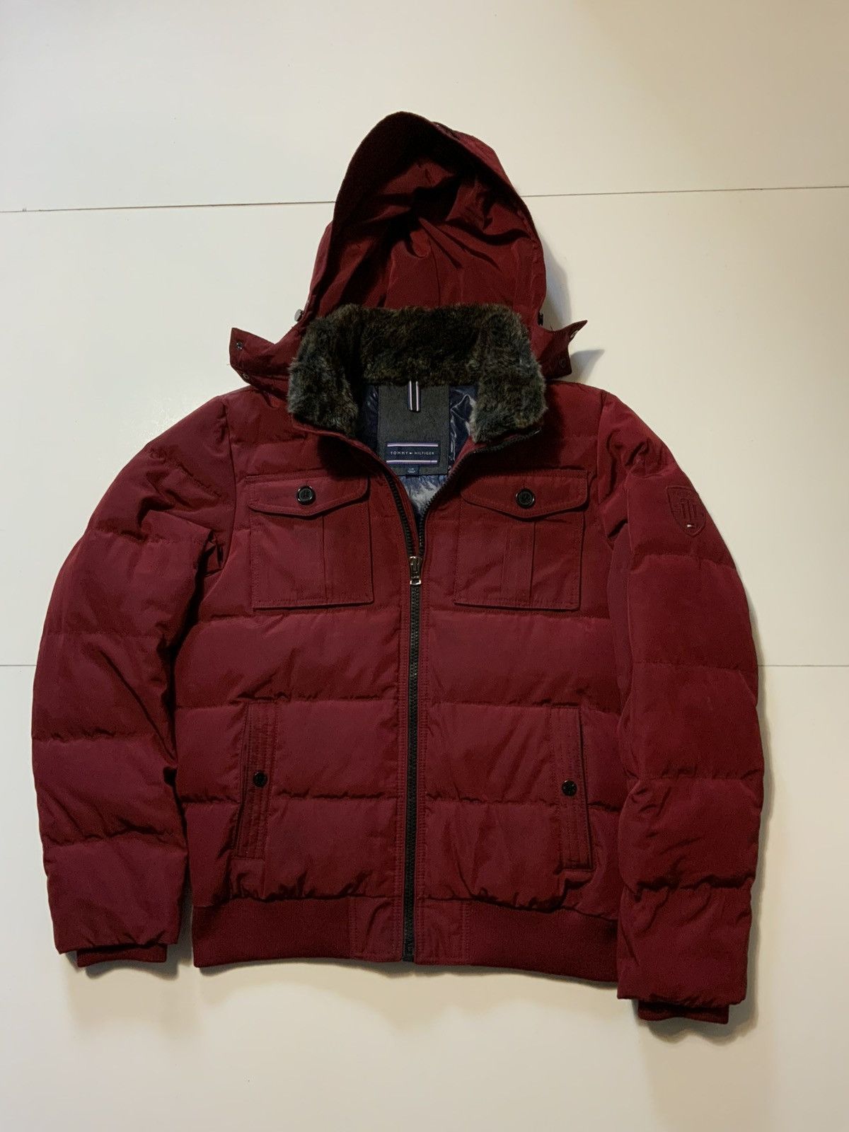 Tommy Hilfiger Tommy Hilfiger Quilted Down Feather Fill Zip Puffer Jacket Size US L / EU 52-54 / 3 - 1 Thumbnail