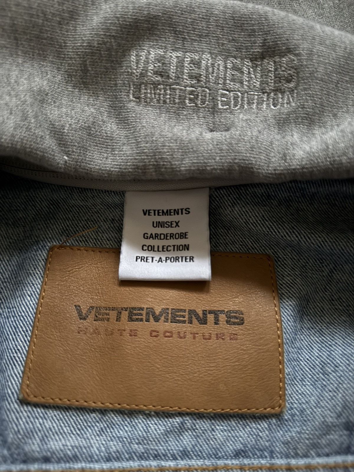 Vetements Limited edition hooded denim jacket Size US XL / EU 56 / 4 - 5 Thumbnail