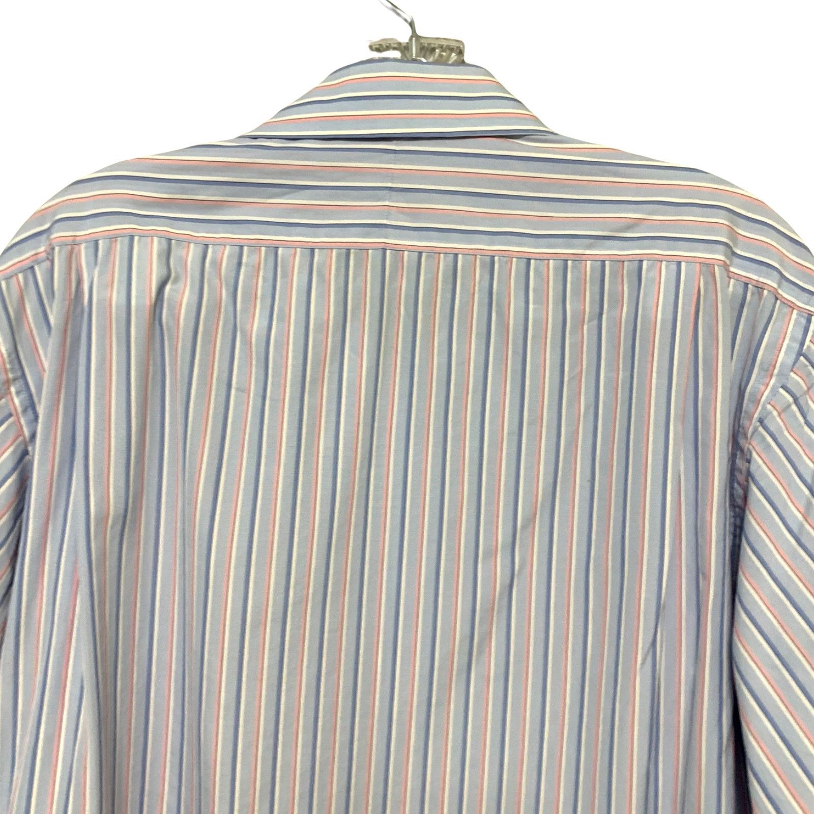 Burberry Burberry London Striped Blue Pink Button Up Down Shirt 44 Size US XL / EU 56 / 4 - 6 Thumbnail