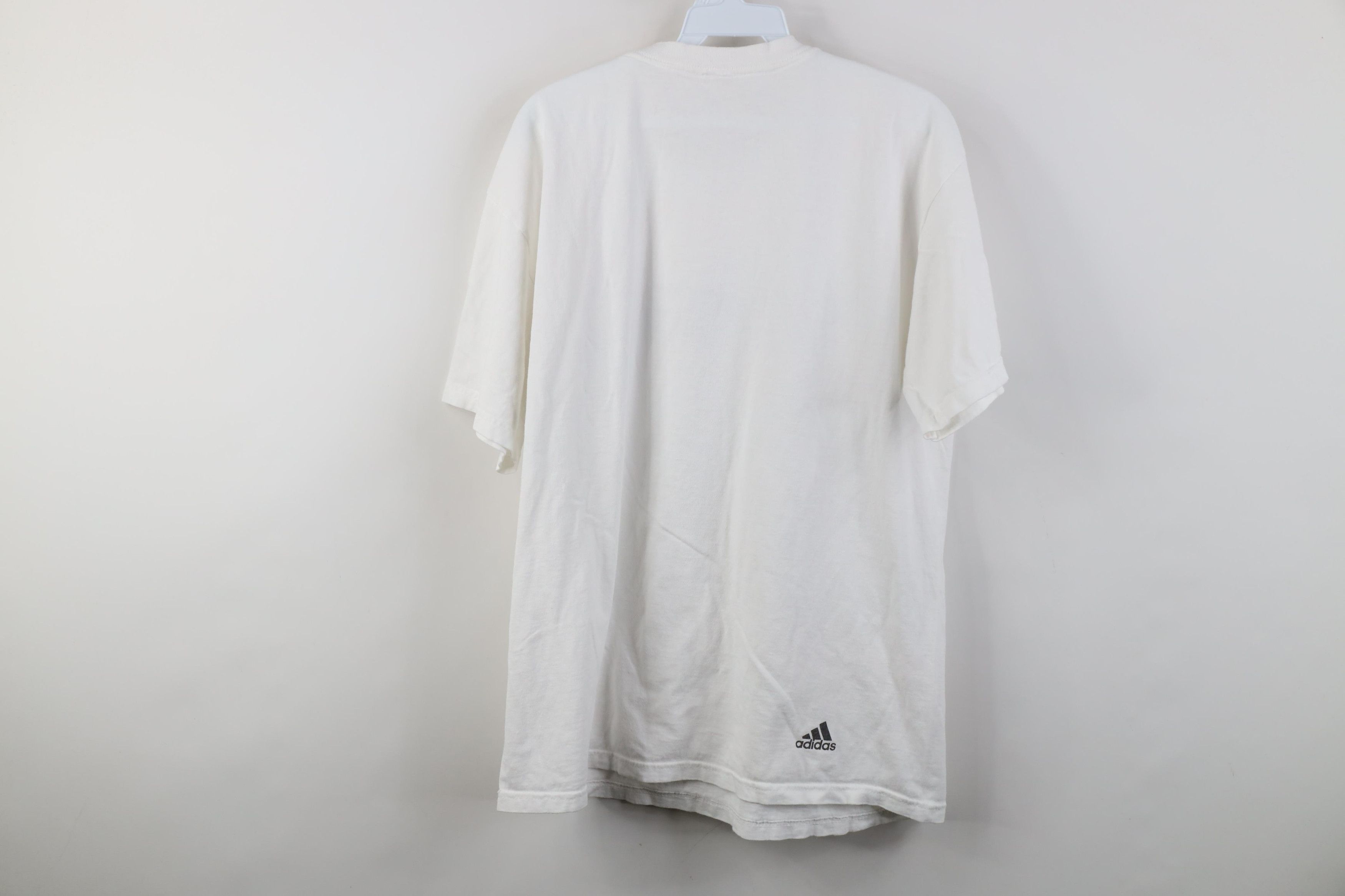 Adidas Vintage 90s Adidas Basketball Sketch T-Shirt White Cotton Size US M / EU 48-50 / 2 - 11 Thumbnail