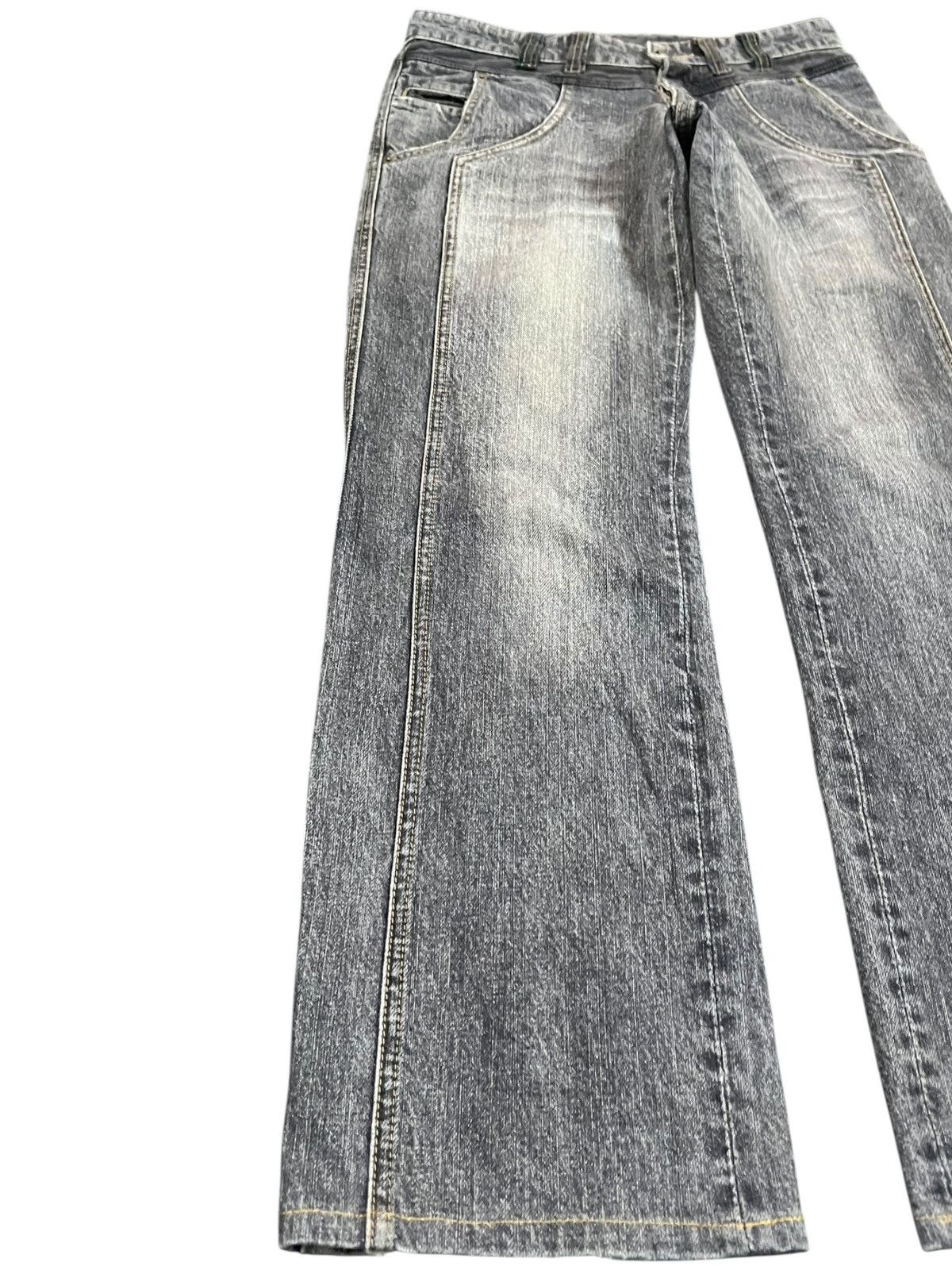 14th Addiction × Comme Ca Ism × Yasuyuki Ishii Vintahe Comme Ca Du Mode Wide Leg Avantgarde Style Dneim Size US 30 / EU 46 - 3 Thumbnail