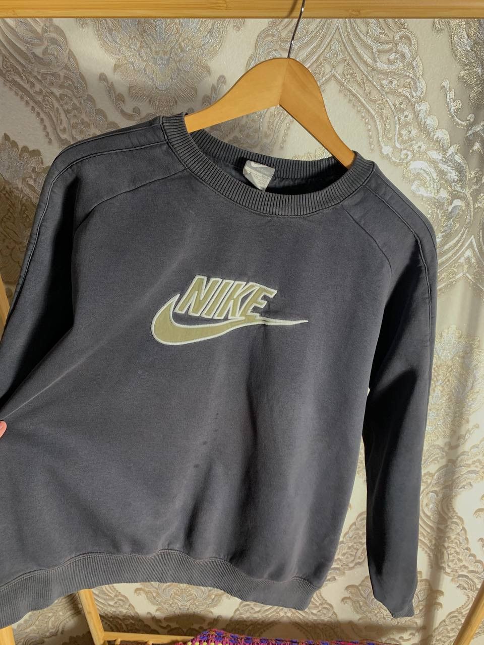 Nike × Vintage VERY RARE NIKE SWEATSHIRT BIG LOGO SWOOSH DRILL Y2K RETRO Size US L / EU 52-54 / 3 - 3 Thumbnail