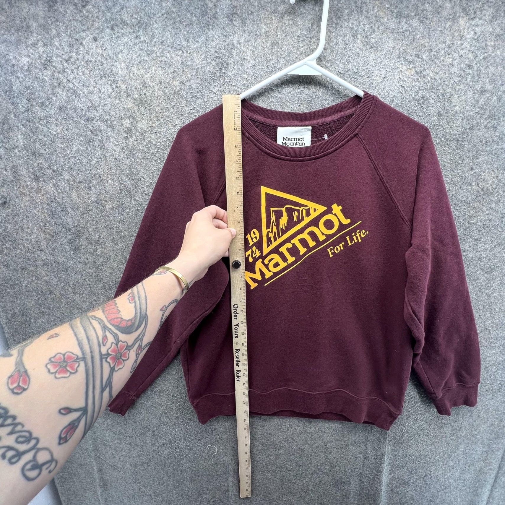 Marmot Marmot Sweatshirt Mens Small Red Graphic Fleece Crewneck Pullover Hiking Logo Size US S / EU 44-46 / 1 - 5 Thumbnail