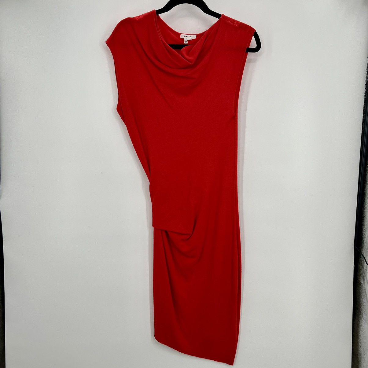 Helmut Lang Helmut Lang 100% Wool Asymmetrical Jersey Mini Dress Bodycon Size S / US 4 / IT 40 - 7 Thumbnail