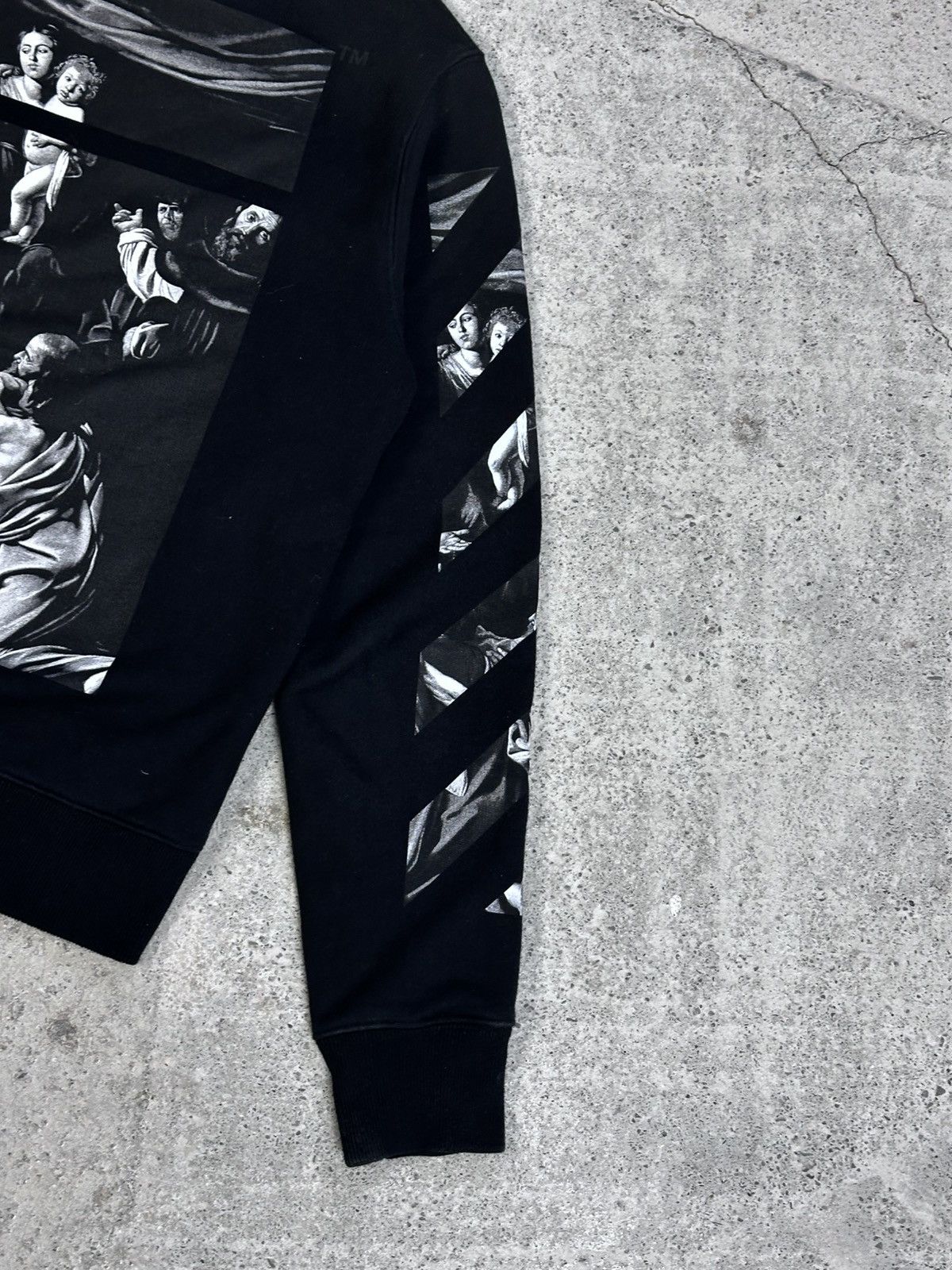 Off-White Off-White Caravaggio Crewneck Sweatshirt Black / Arrows Size US S / EU 44-46 / 1 - 3 Thumbnail