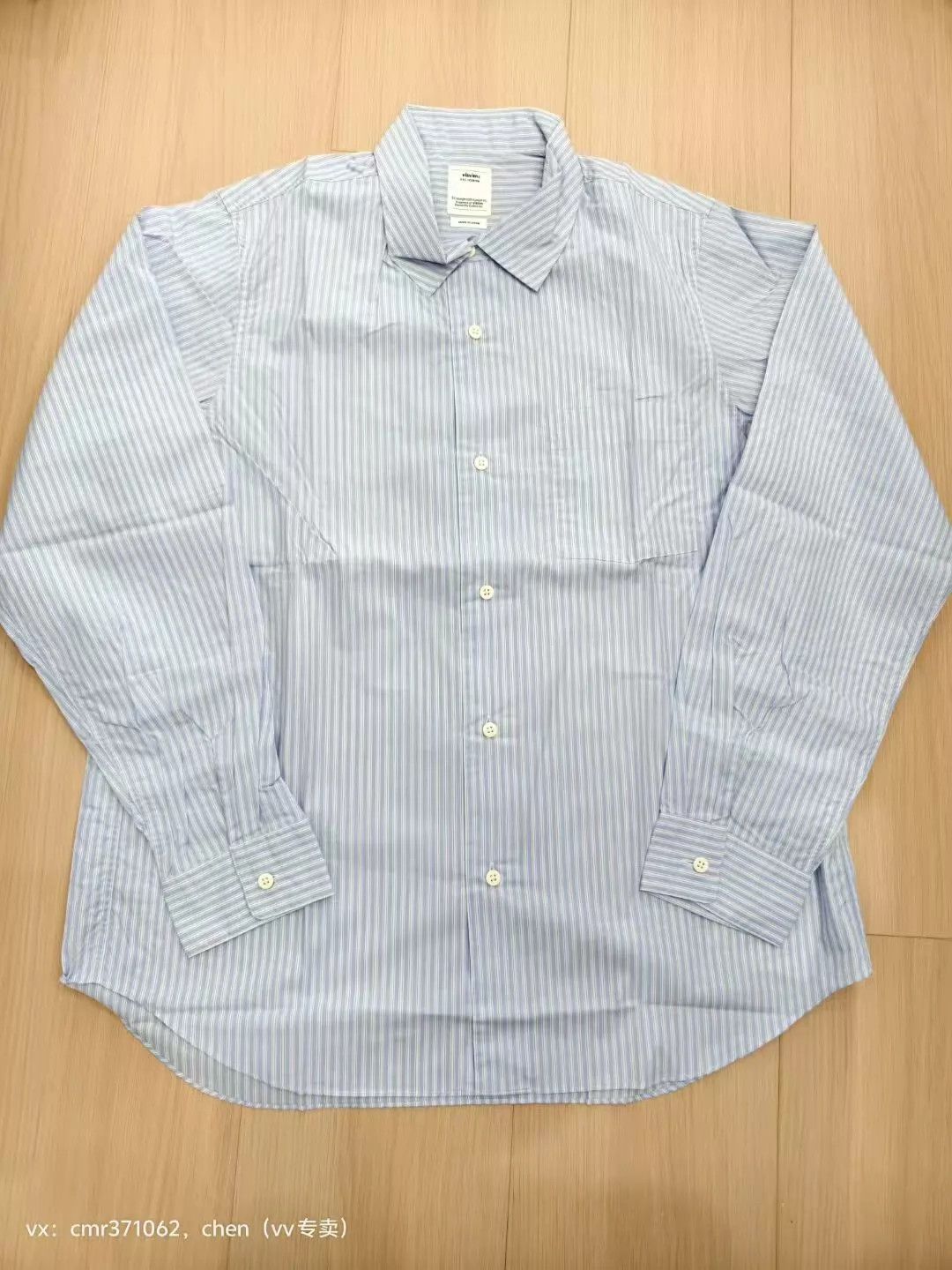 Visvim VISVIM 18SS FREE EDGE SHIRT L/S BONE BUTTONS BLUE 3 Size US L / EU 52-54 / 3 - 1 Thumbnail