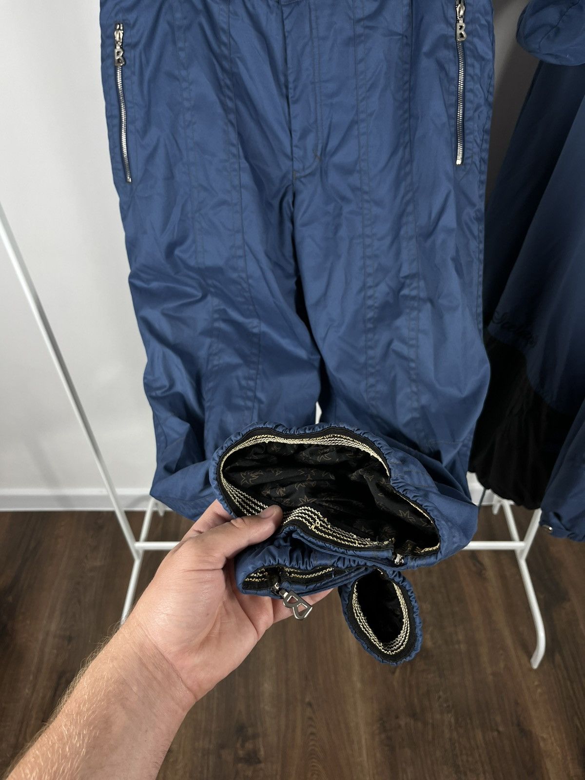 Bogner Vintage Bogner Glaciers Ski Set Jacket Pants Blue Black Logo Size US XL / EU 56 / 4 - 12 Thumbnail