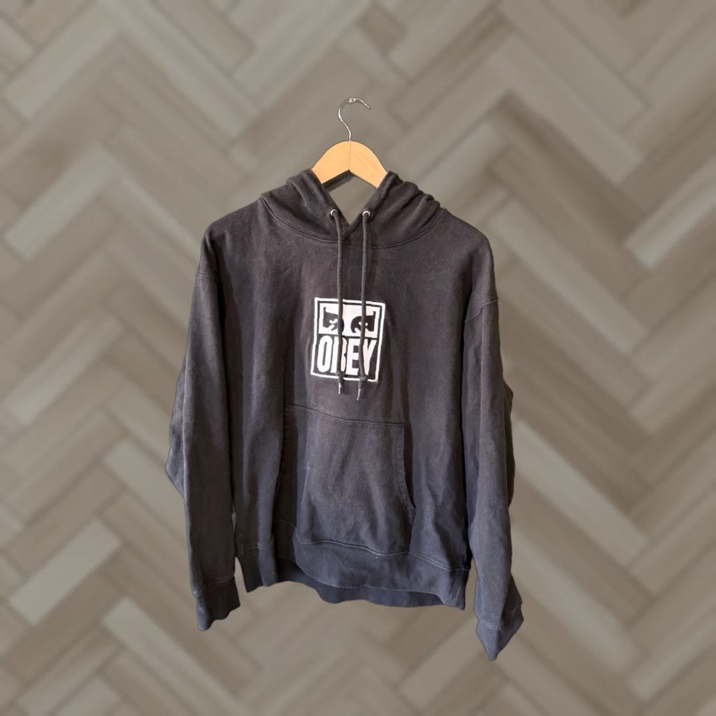 Obey OBEY Mens Black Pullover Graphic Hooded Sweatshirt Size Large Size US L / EU 52-54 / 3 - 1 Thumbnail