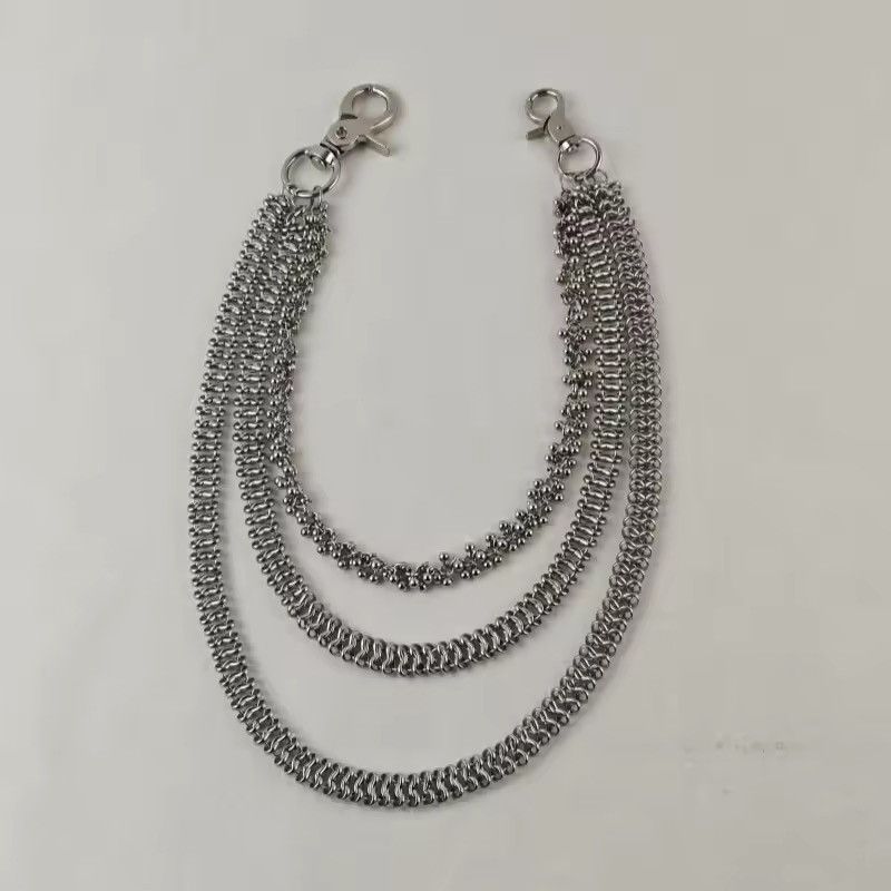 Japanese Brand × Vintage Layered Stainless Steel Wallet Chain Accessories Size ONE SIZE - 8 Thumbnail