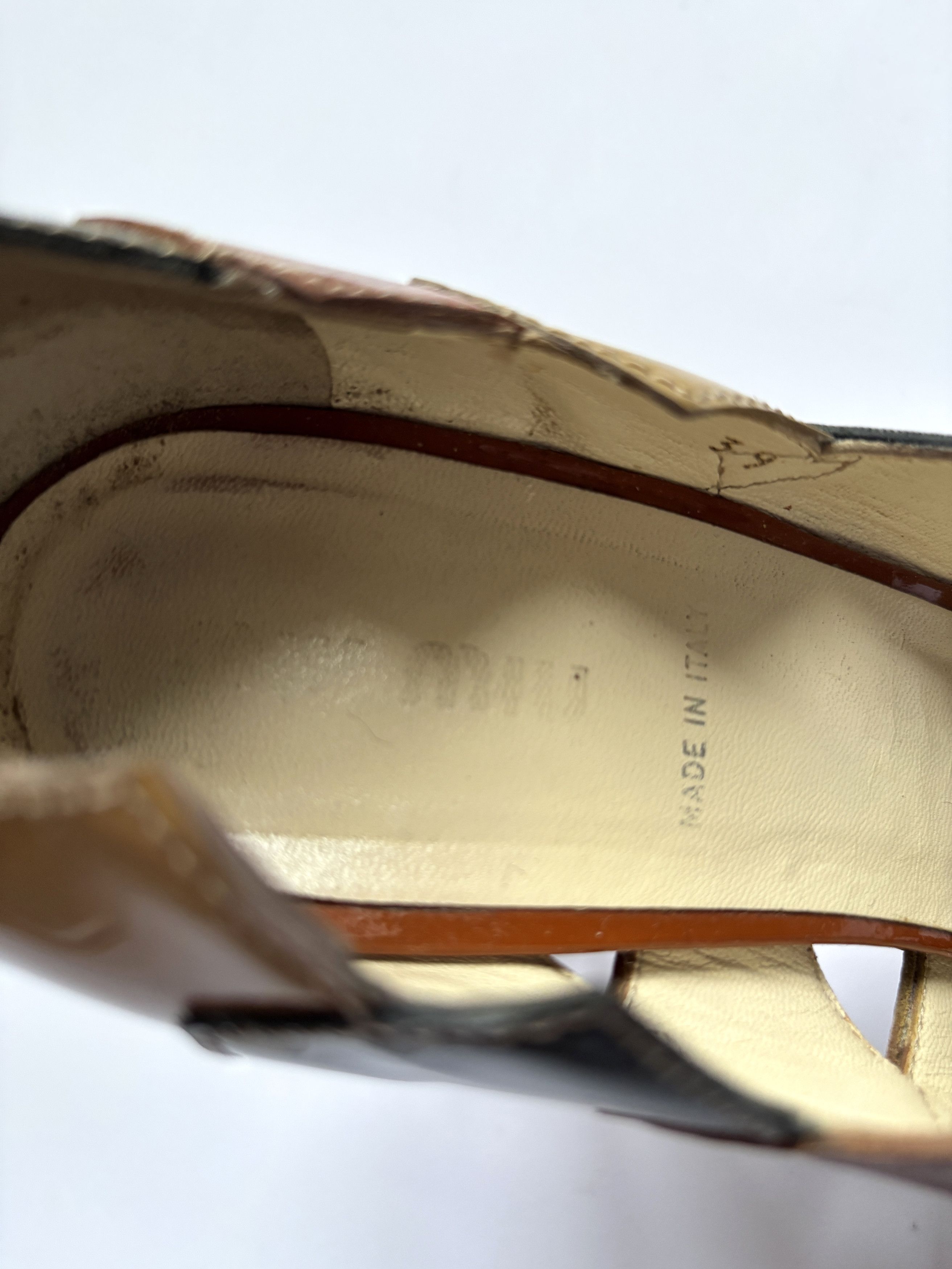 Miu Miu ⚡️QUICK SALE⚡️Miu Miu Patent Peep-Toe Heels Pumps Size US 9 / IT 39 - 7 Thumbnail