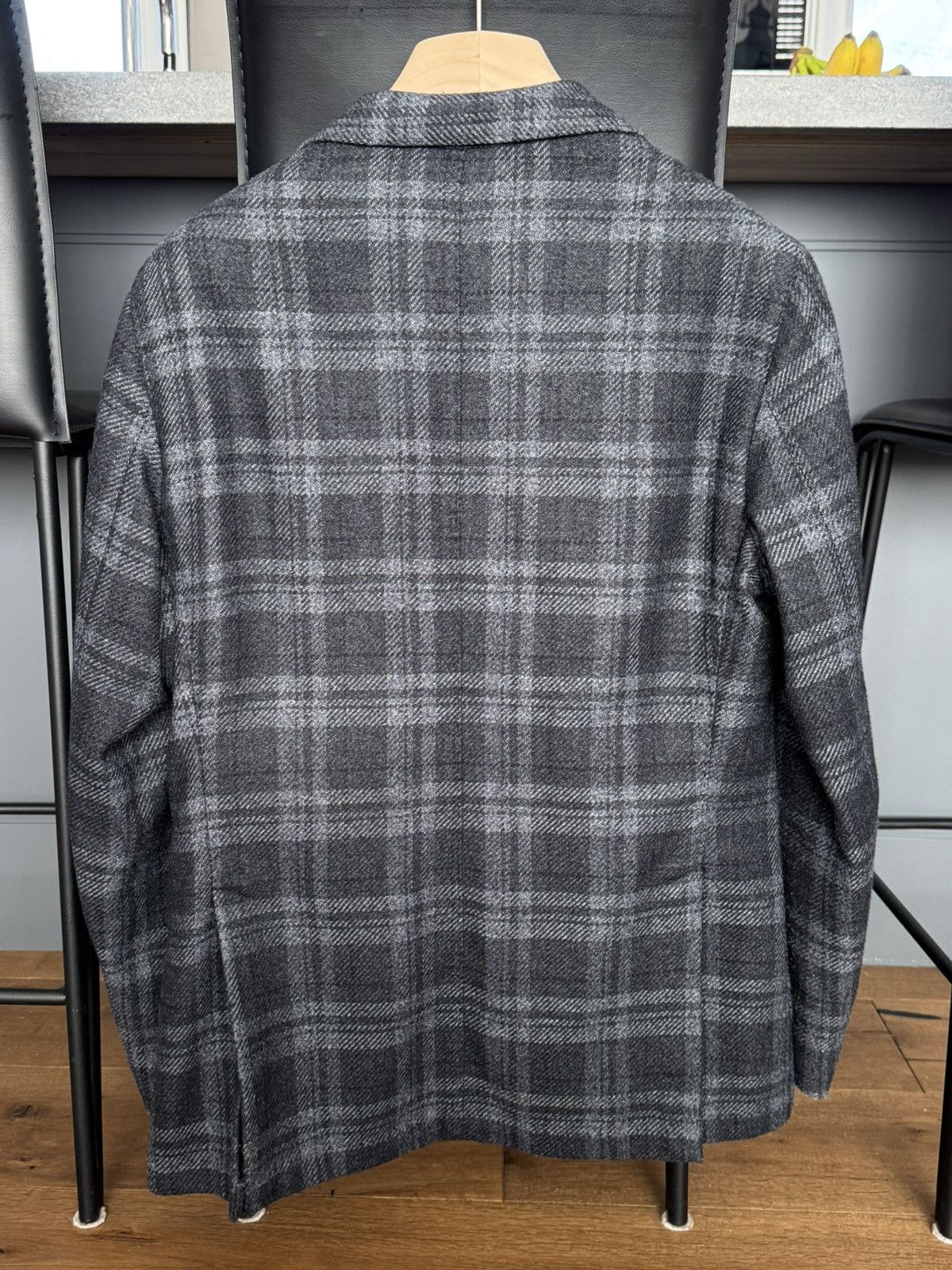 L.B.M. 1911 Charcoal Check L.B.M 1911 Sports Jacket Size 40R - 2 Thumbnail