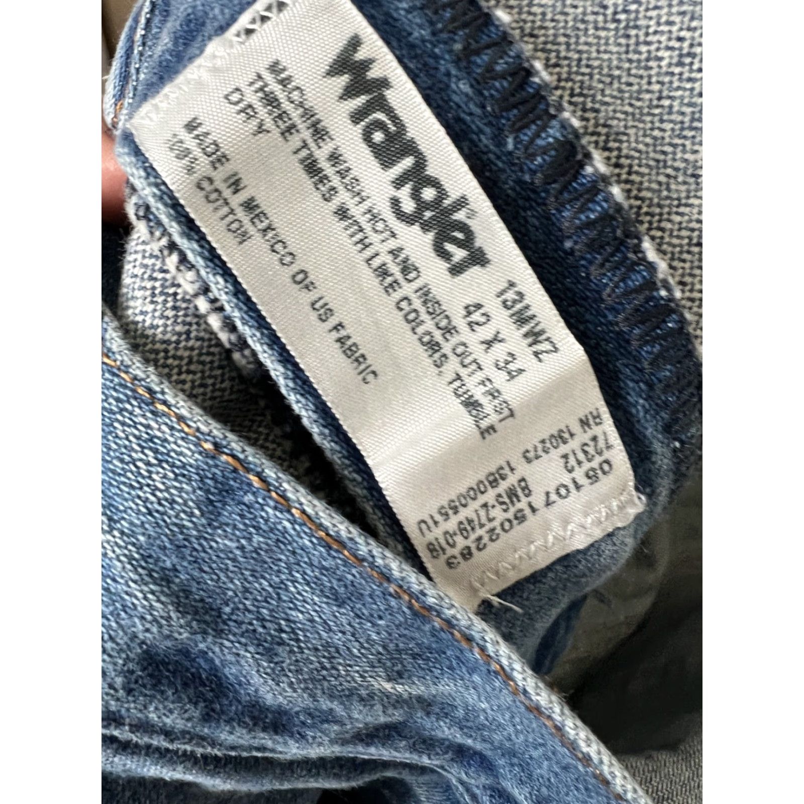 Wrangler VINTAGE Wrangler 13MWZ Blue Denim Jeans Regular Fit Cowboy Size 40x34 READ Size US 40 / EU 56 - 6 Thumbnail