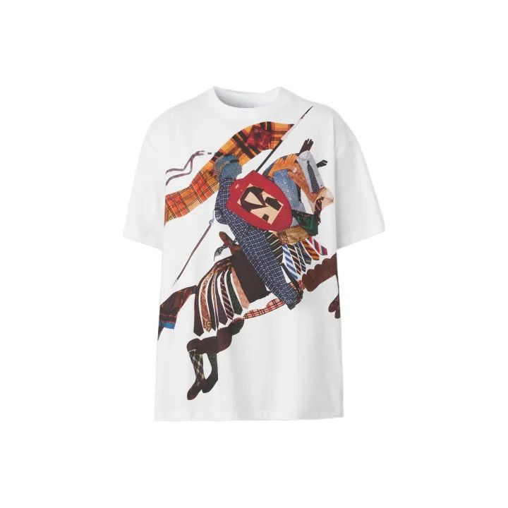 Burberry Burberry FW22 Equestrian Print Loose Tee 0079 Size S / US 4 / IT 40 - 1 Thumbnail