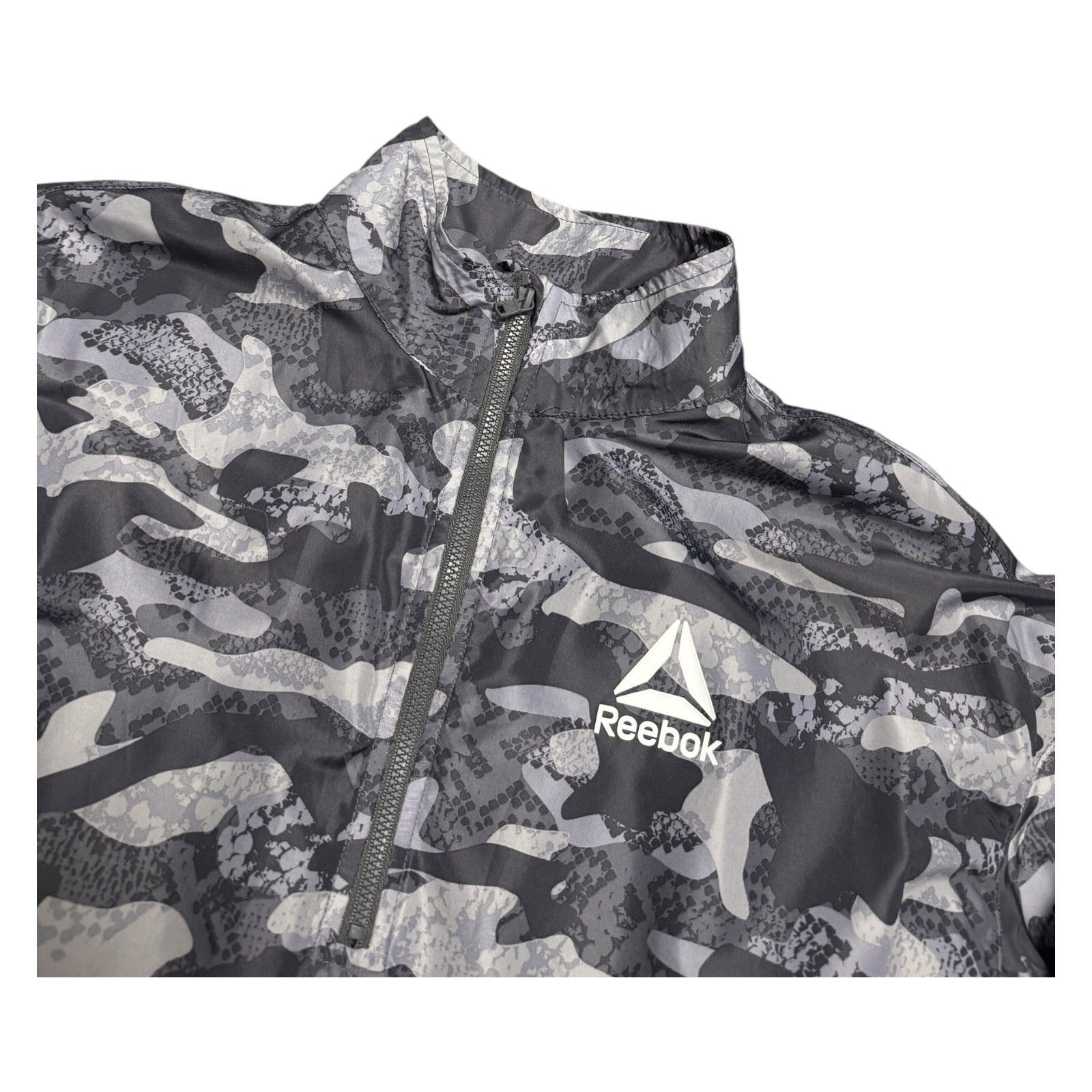 Reebok REEBOK CAMO Lightweight Windbreaker Bomber Jacket Small Size S / US 4 / IT 40 - 3 Thumbnail
