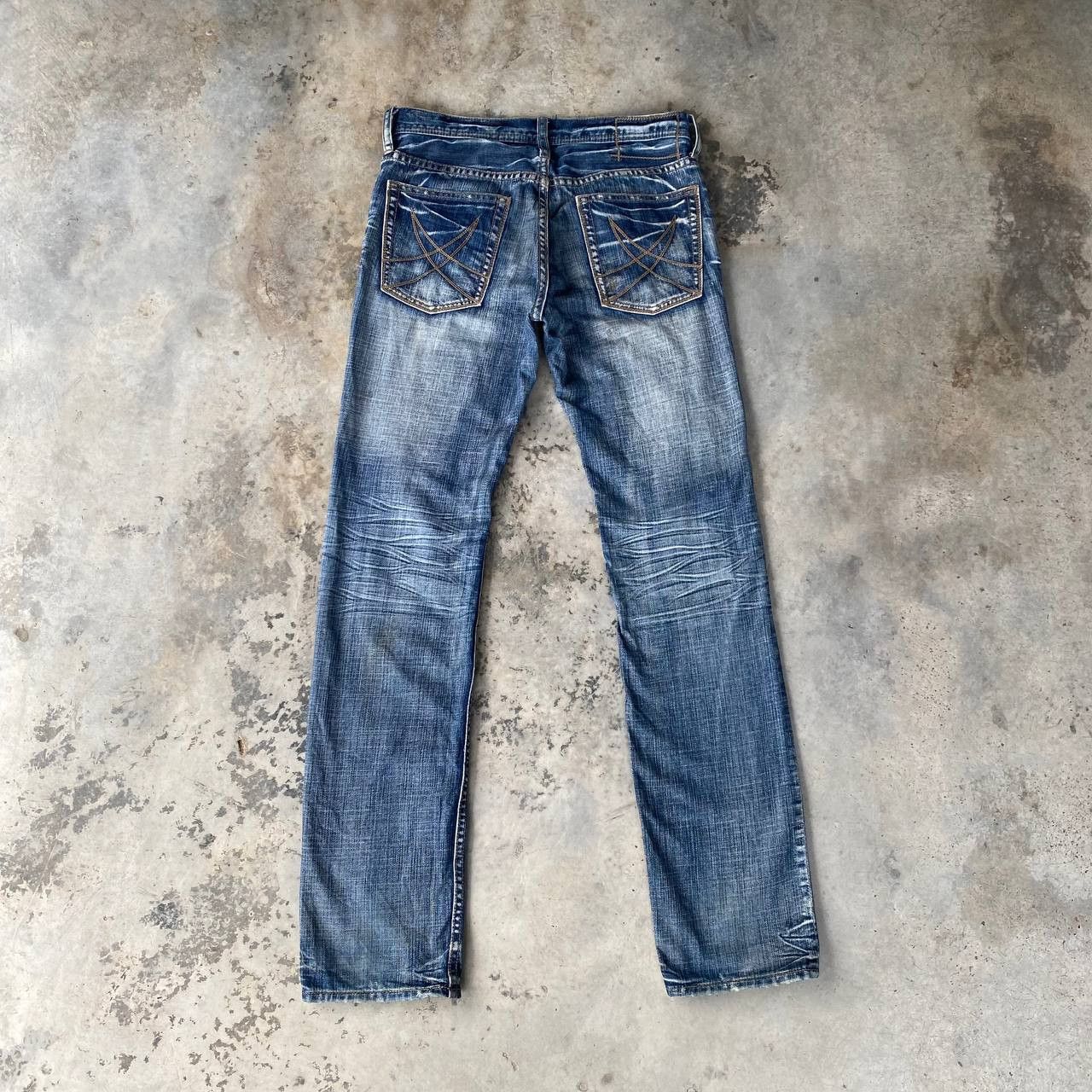 Japanese Brand Difference Rupert Japan Distressed Boro Denim Crust Punk Size US 28 / EU 44 - 10 Thumbnail
