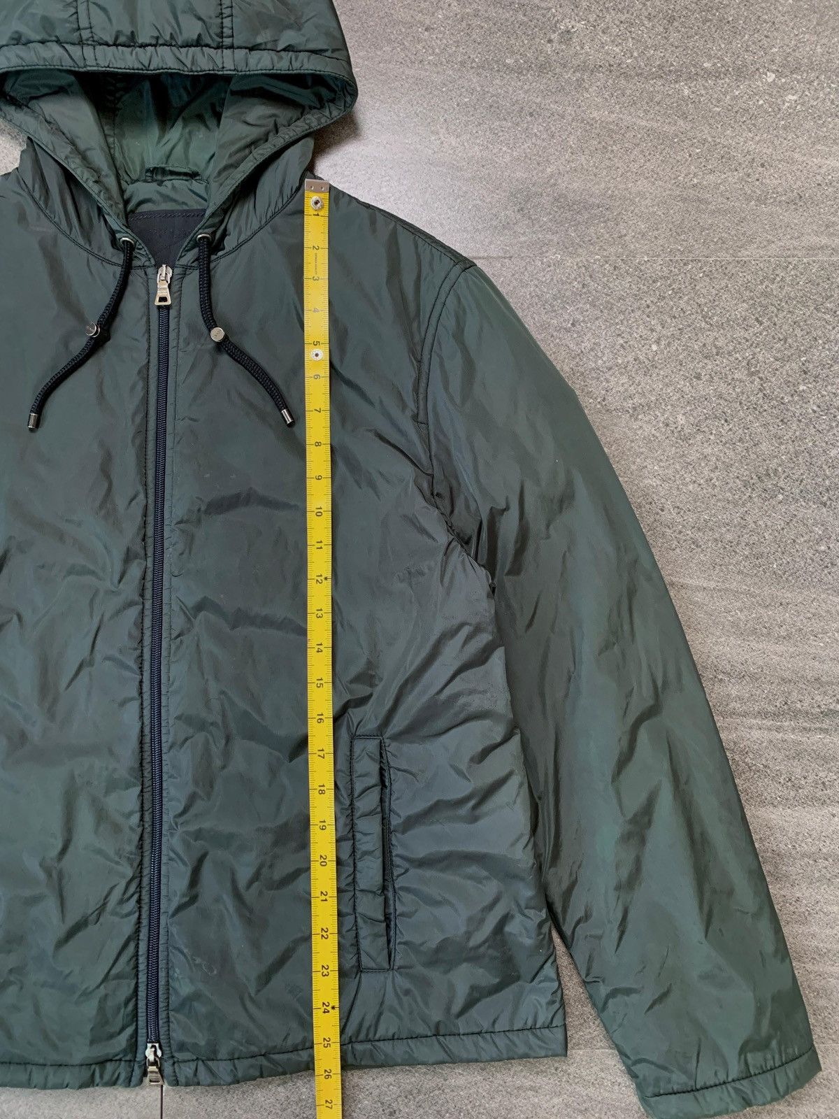 Prada FREE TAX! 2000s Dark Green Light Nylon Jacket Size US S / EU 44-46 / 1 - 15 Thumbnail