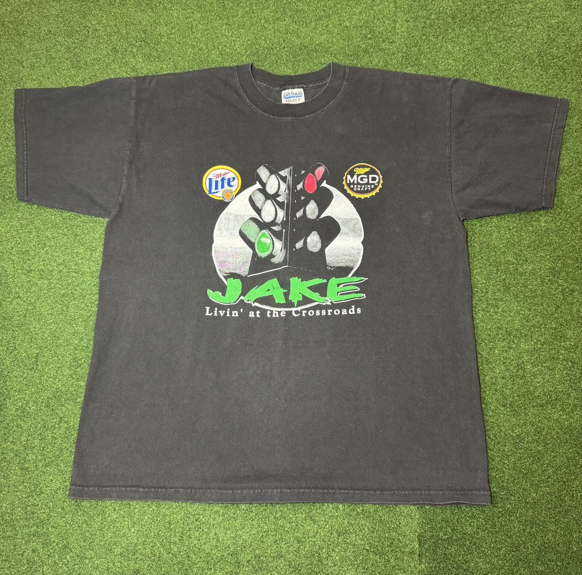 Band Tees × Vintage Y2K Jake’s Blues Livin’ At The Crossroads Country T Shirt Size US XL / EU 56 / 4 - 1 Thumbnail
