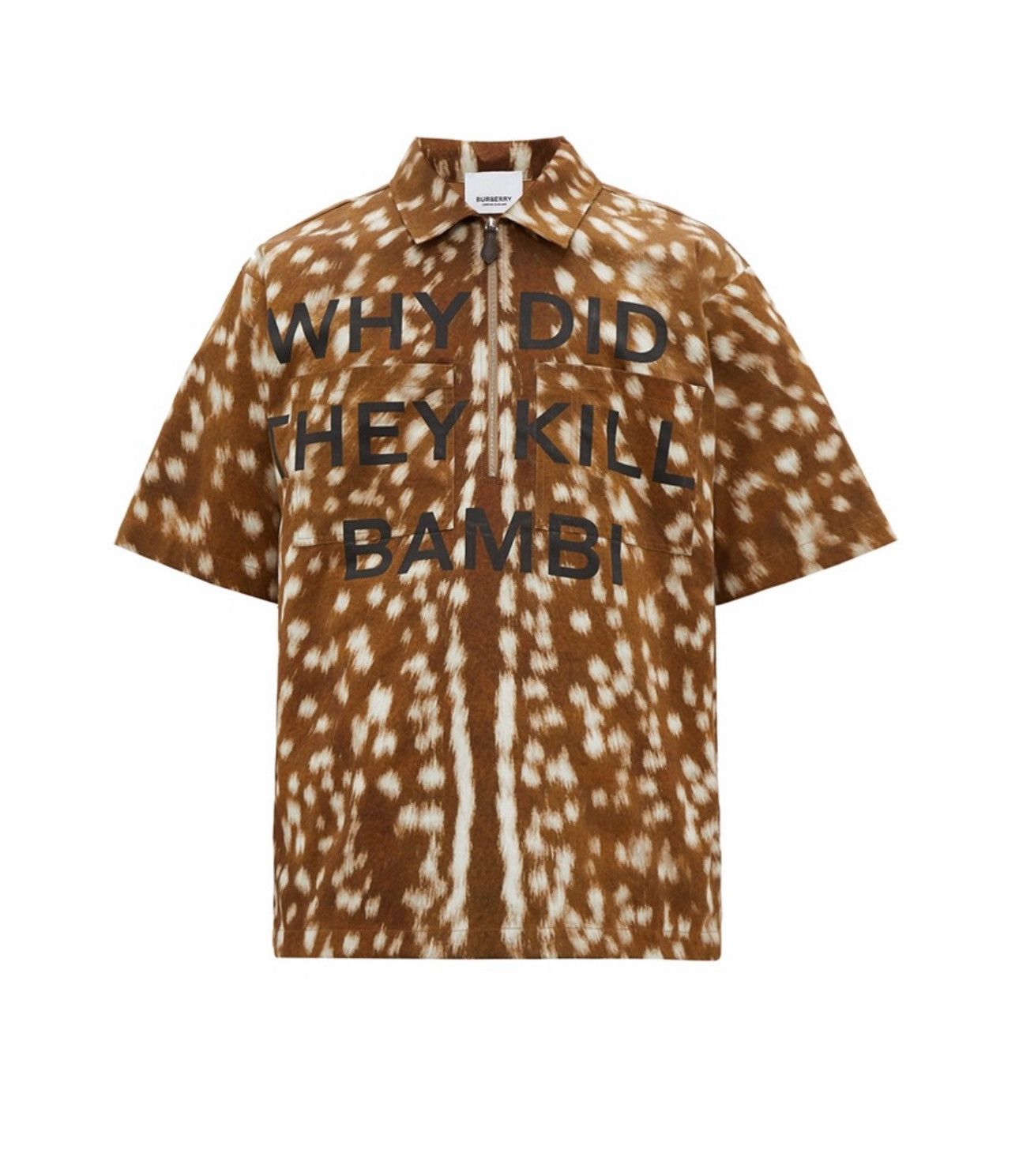 image of Burberry Bambi Shirt in Brown, Men's (Size Small)
