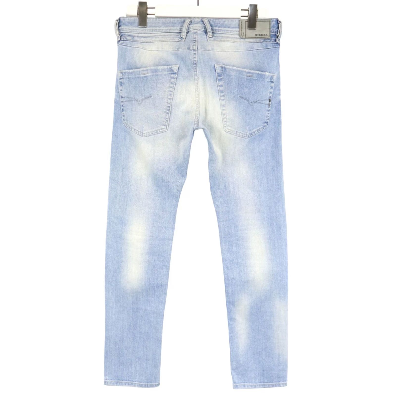 Diesel DIESEL Belther Jeans Men's W30/L32 Blue Regular Slim-Tapered Faded Whiskered Size US 30 / EU 46 - 2 Thumbnail