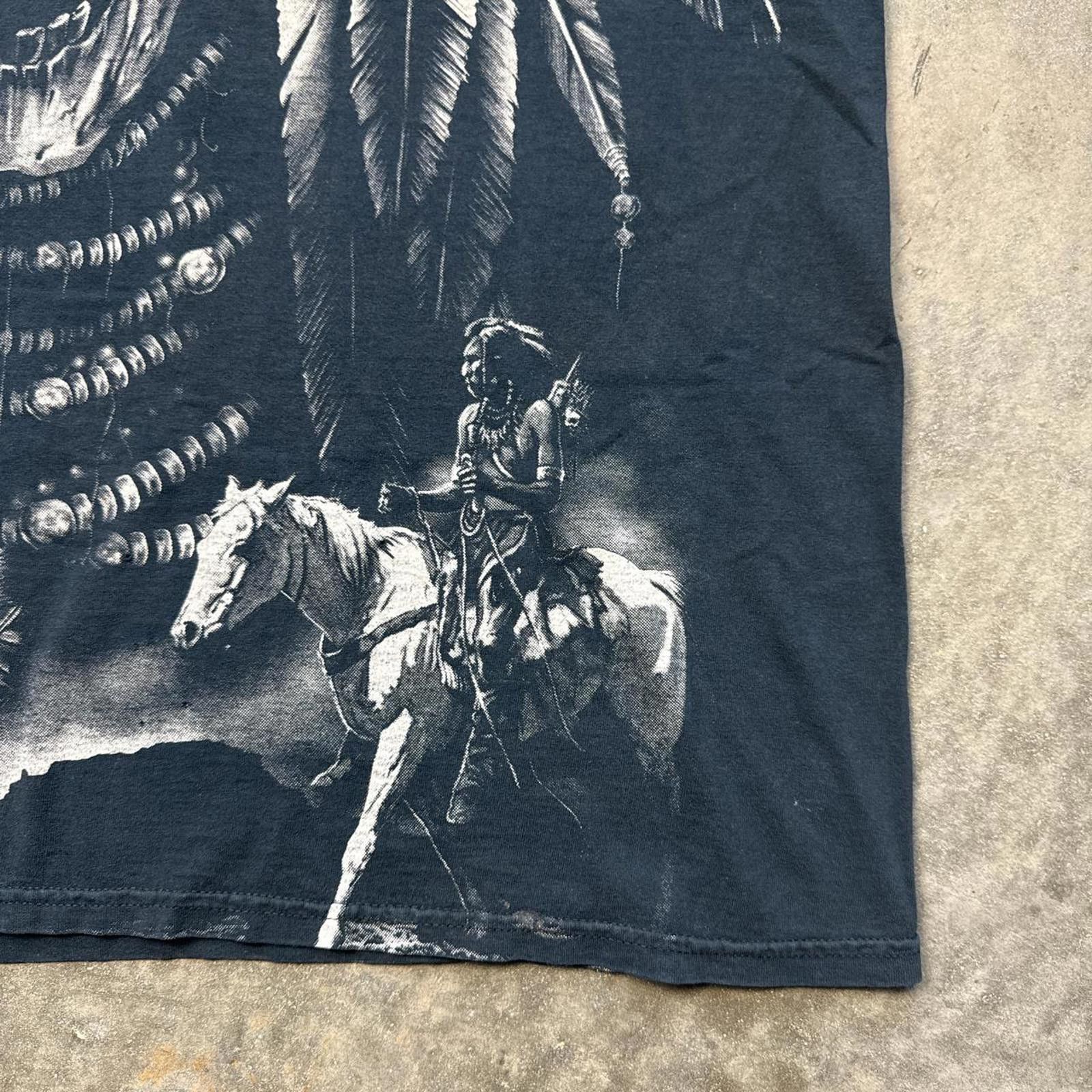 Other Native All Over Print Vintage Y2k Graphic T-Shirt Size US XL / EU 56 / 4 - 5 Thumbnail