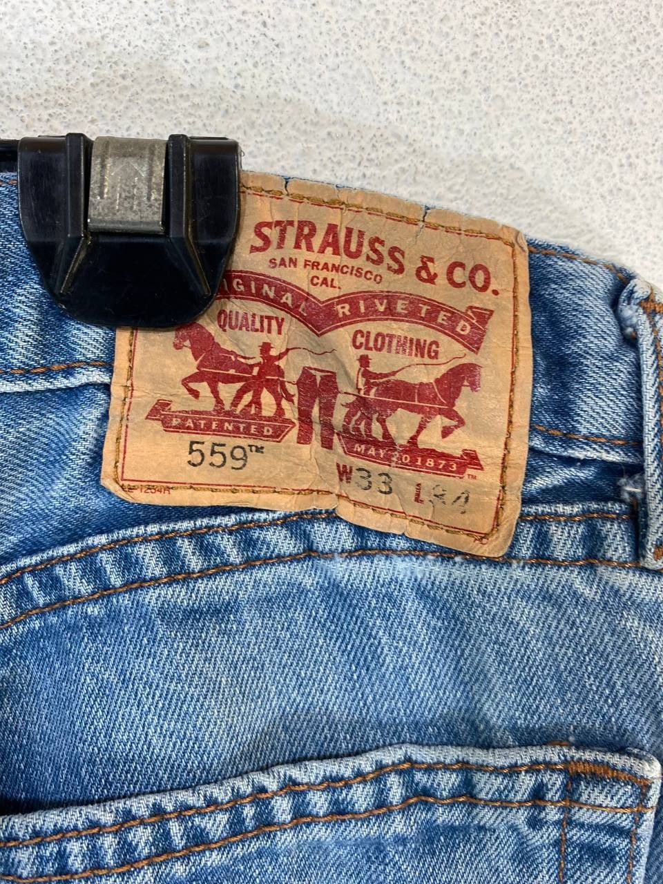 Levi's levis 559 distressed denim nice design Size US 35 - 4 Thumbnail