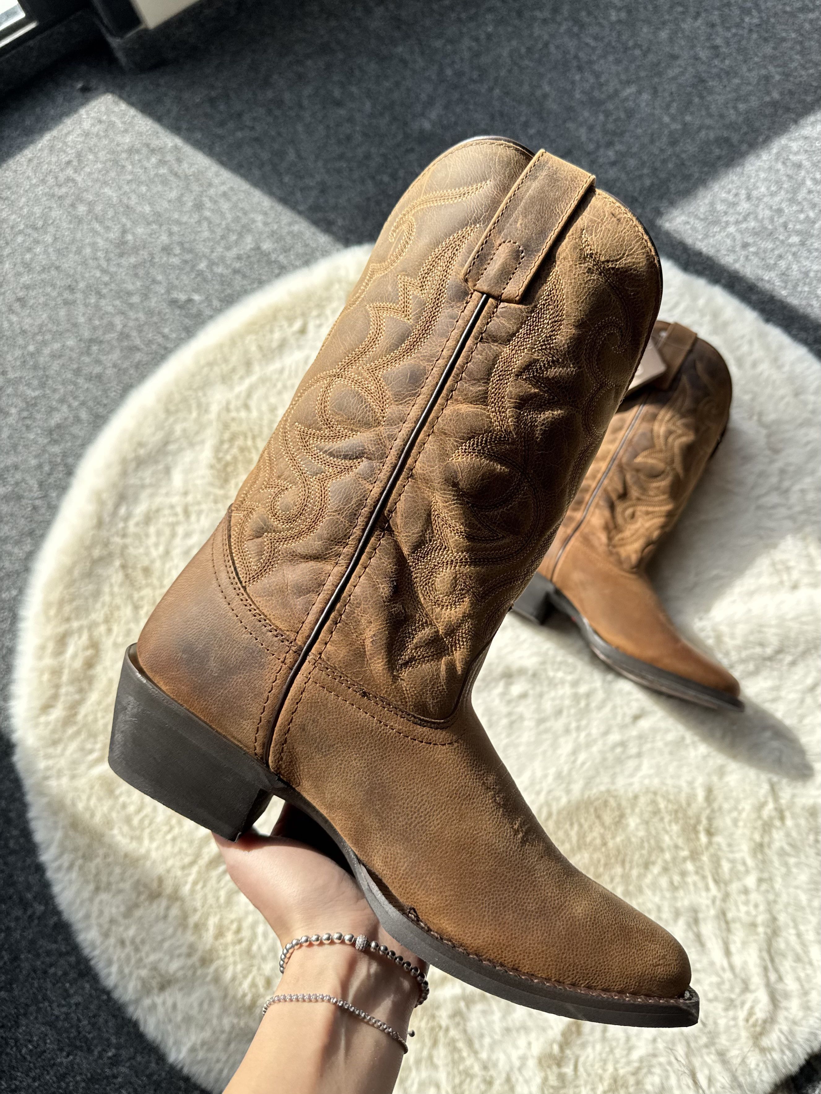 Other Laredo brown leather cowboy boots 40 Size US 9 / IT 39 - 1 Thumbnail