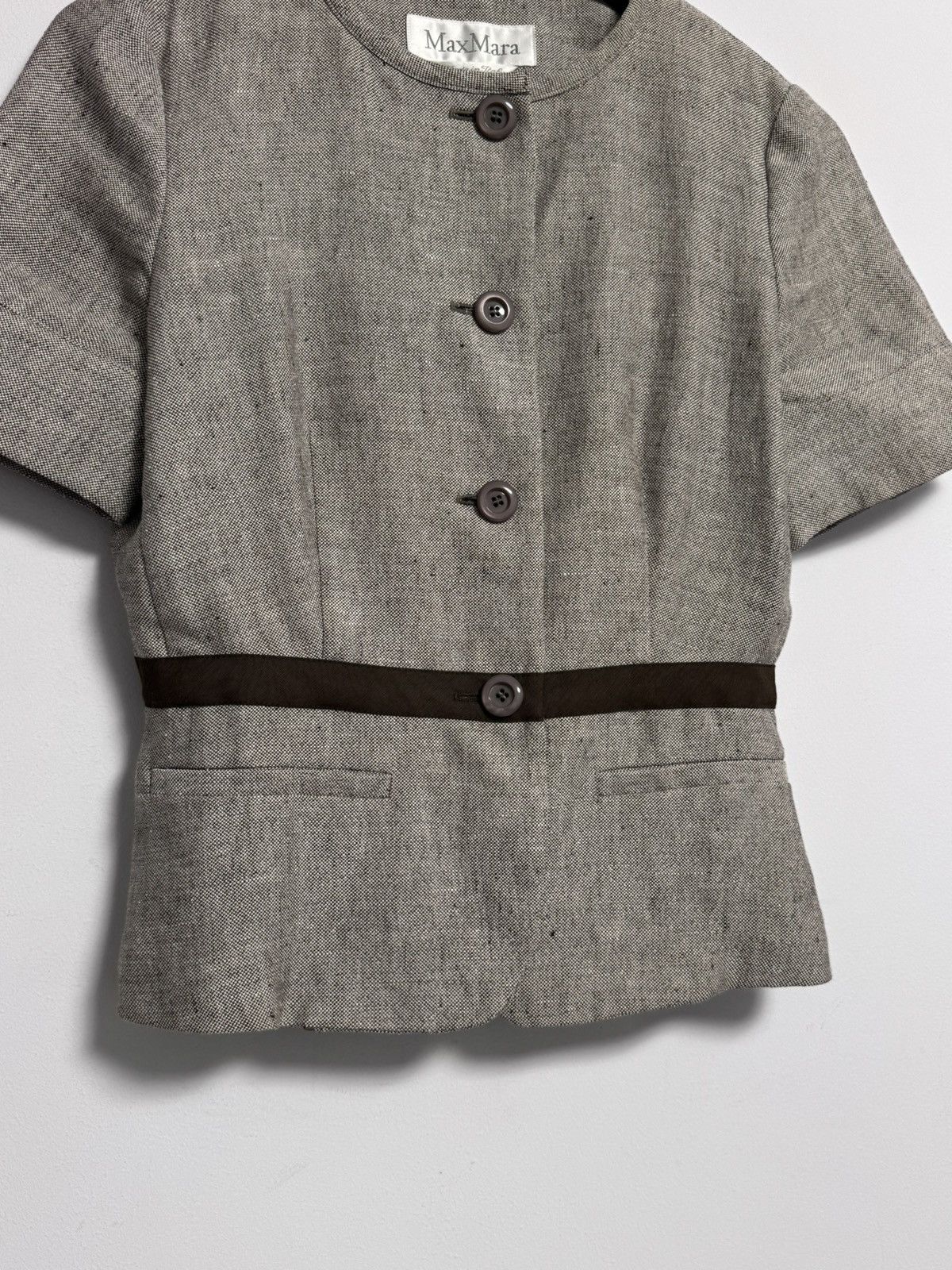 Max Mara Max Mara cropped blazer jacket Size S / US 4 / IT 40 - 2 Thumbnail