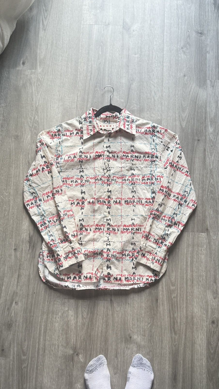 Marni Marni All Over Print Long Sleeve Shirt Size US M / EU 48-50 / 2 - 1 Thumbnail