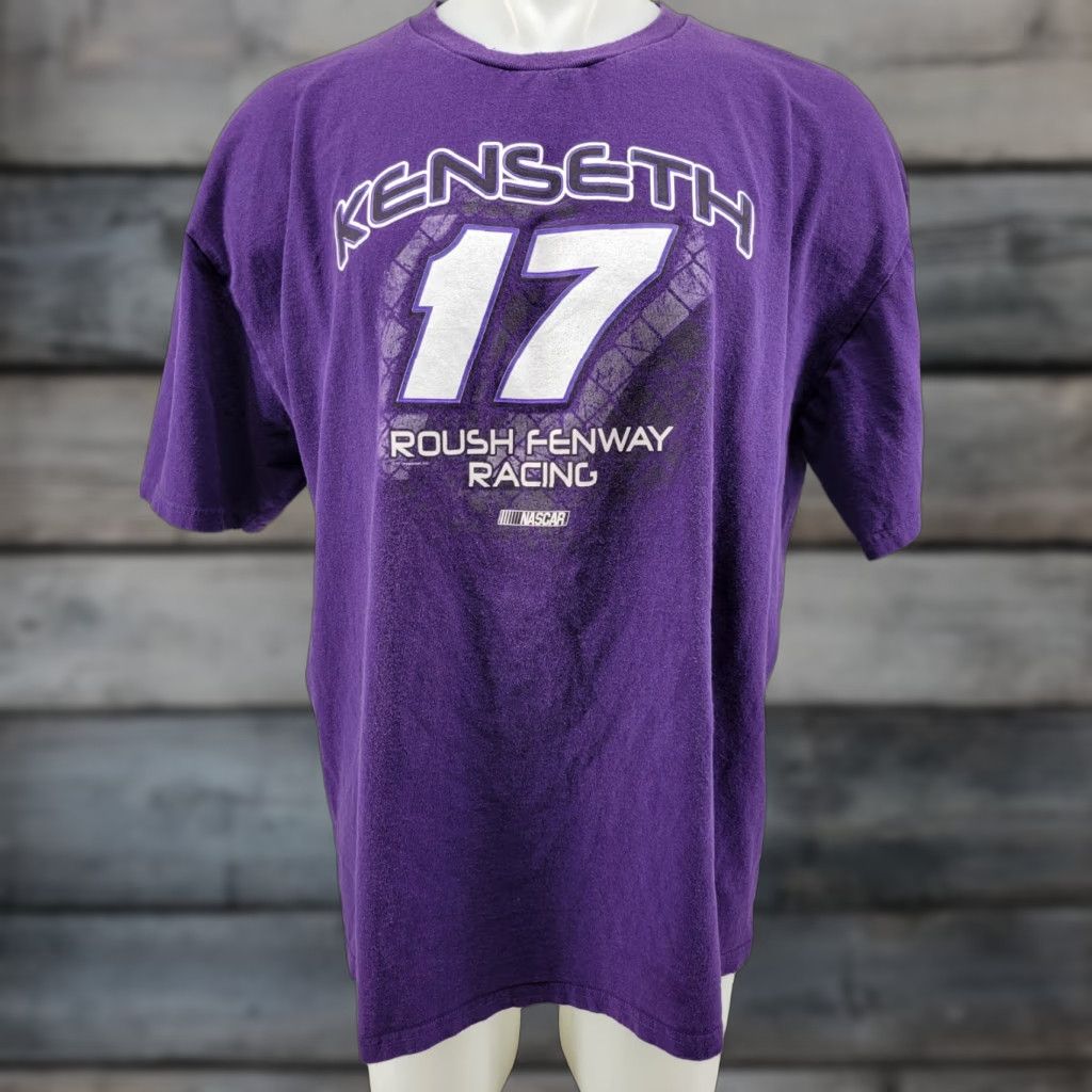 NASCAR NASCAR Matt Kenseth T Shirt Mens 2XL Purple Roush Fenway Racing Size US XXL / EU 58 / 5 - 1 Thumbnail