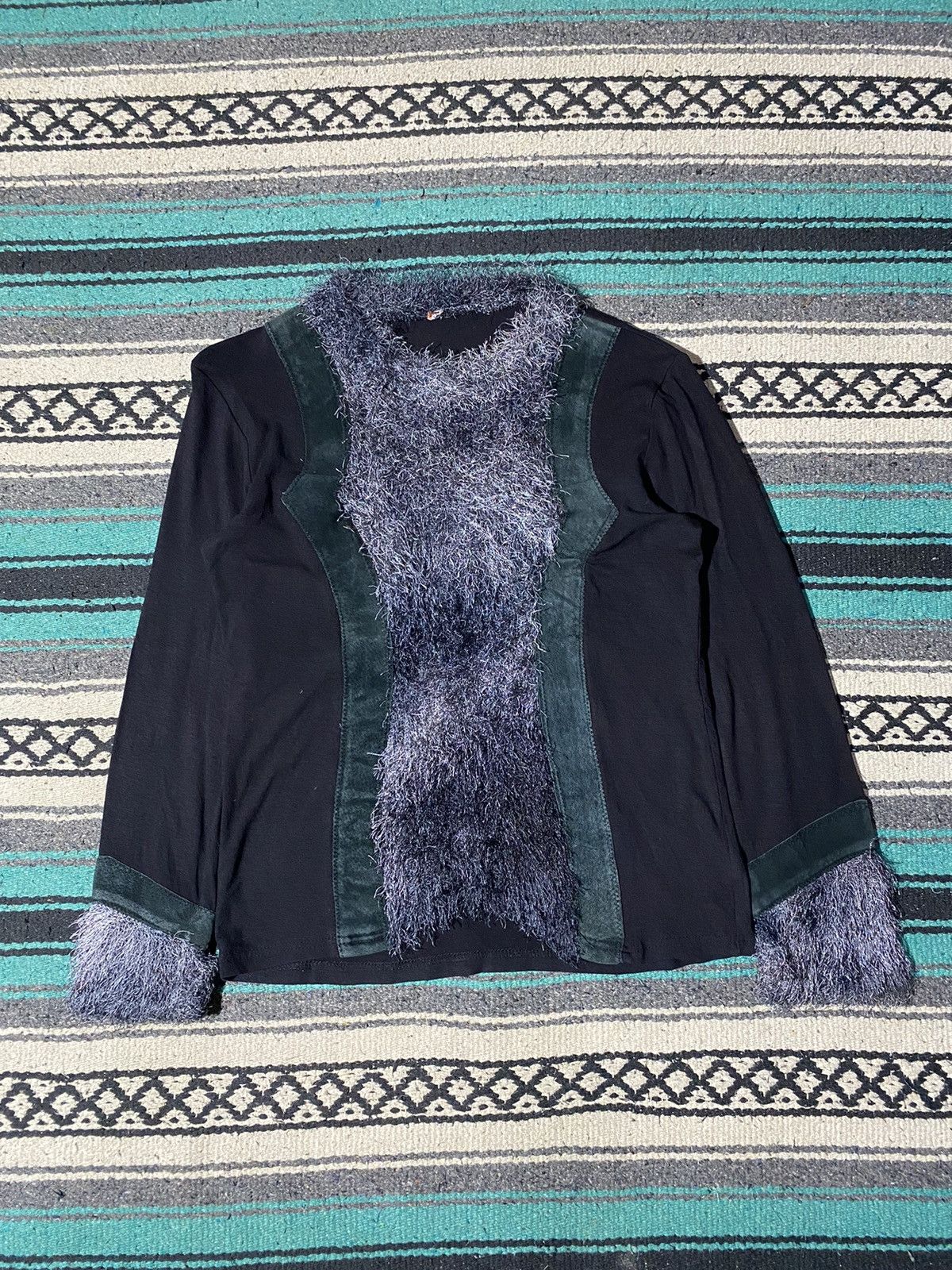 If Six Was Nine 2000s Unknown Brand - Fur Faux Longsleeve Size US S / EU 44-46 / 1 - 1 Thumbnail