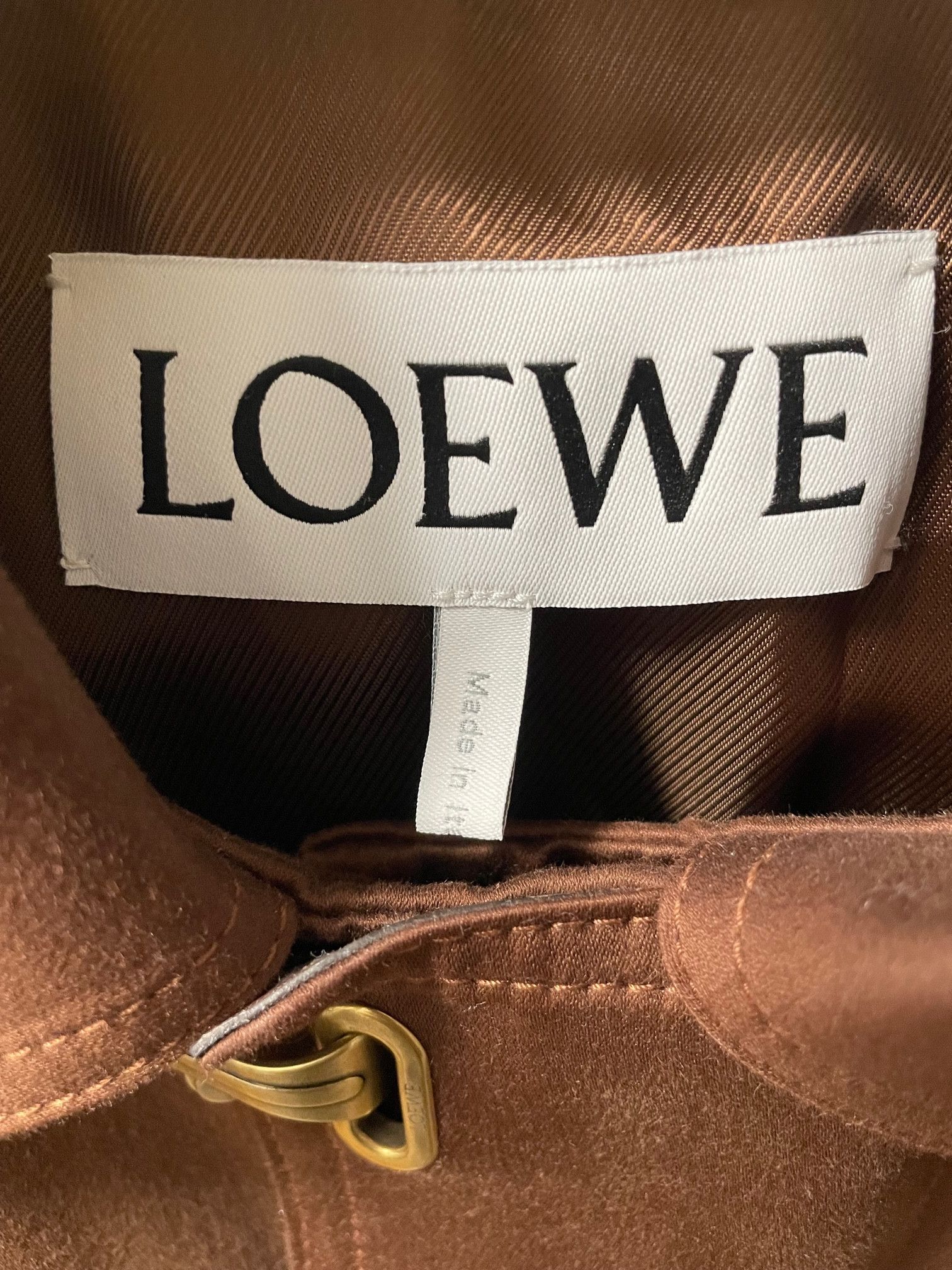 Loewe GRAIL FW25 Loewe Fireman Clasp Jacket Brown sz 42EU XS Small Size US S / EU 44-46 / 1 - 6 Thumbnail