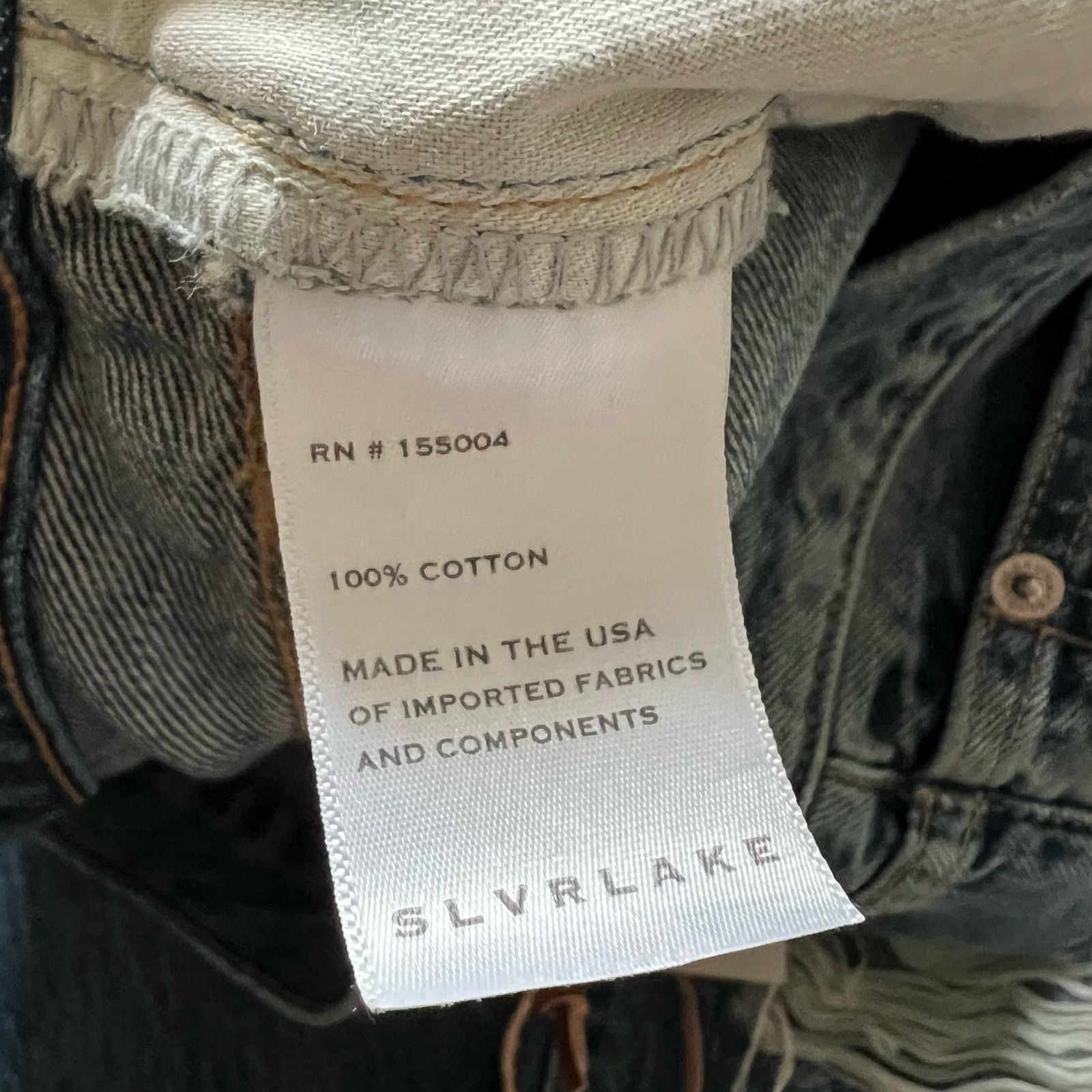 SLVRLAKE SLVRLAKE Distressed Roxy Jeans - After The Storm Size 31 Size 31" - 15 Thumbnail