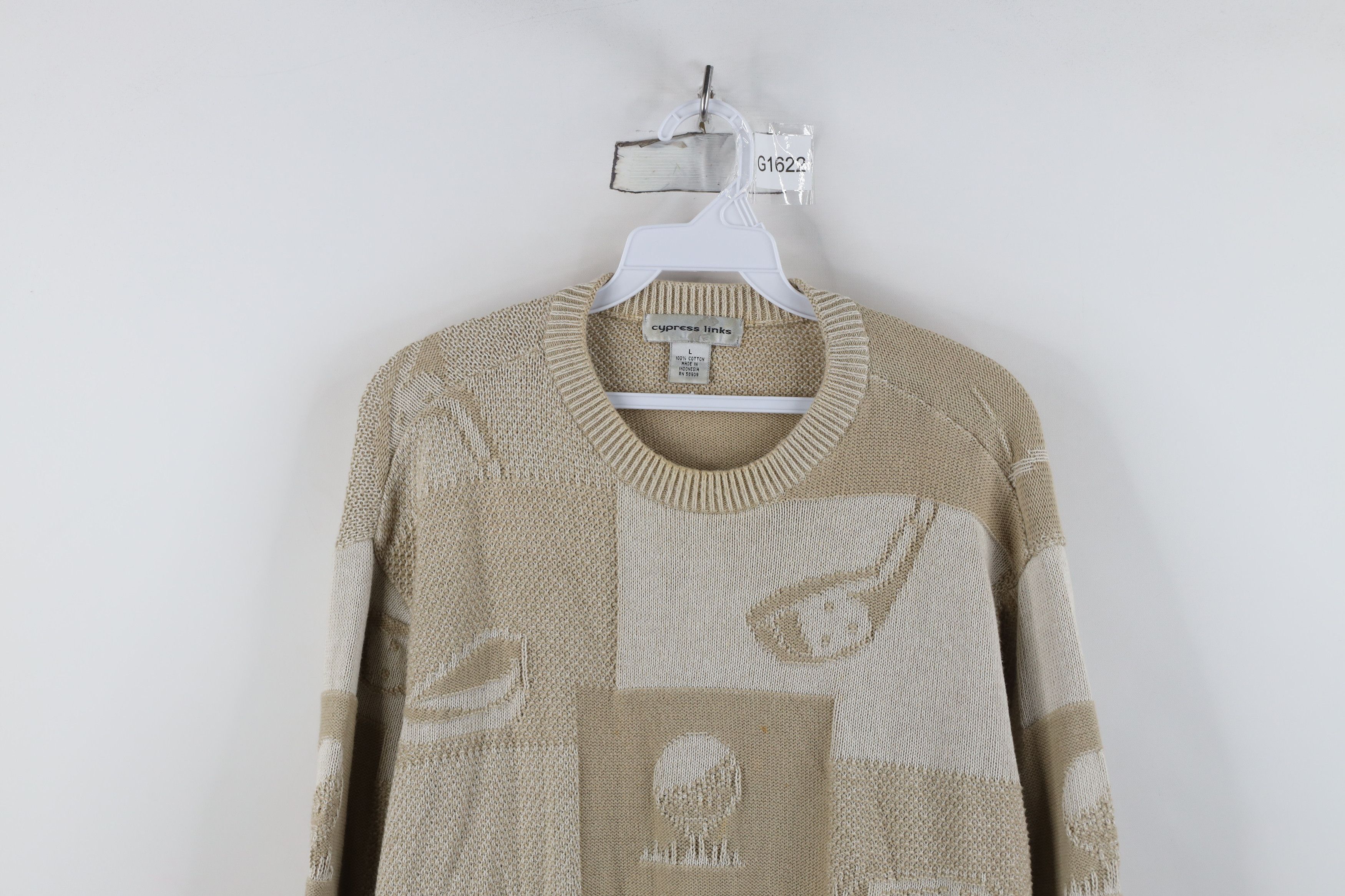 Vintage Vintage 90s Streetwear Golf All Over Print Knit Sweater Size US L / EU 52-54 / 3 - 2 Thumbnail
