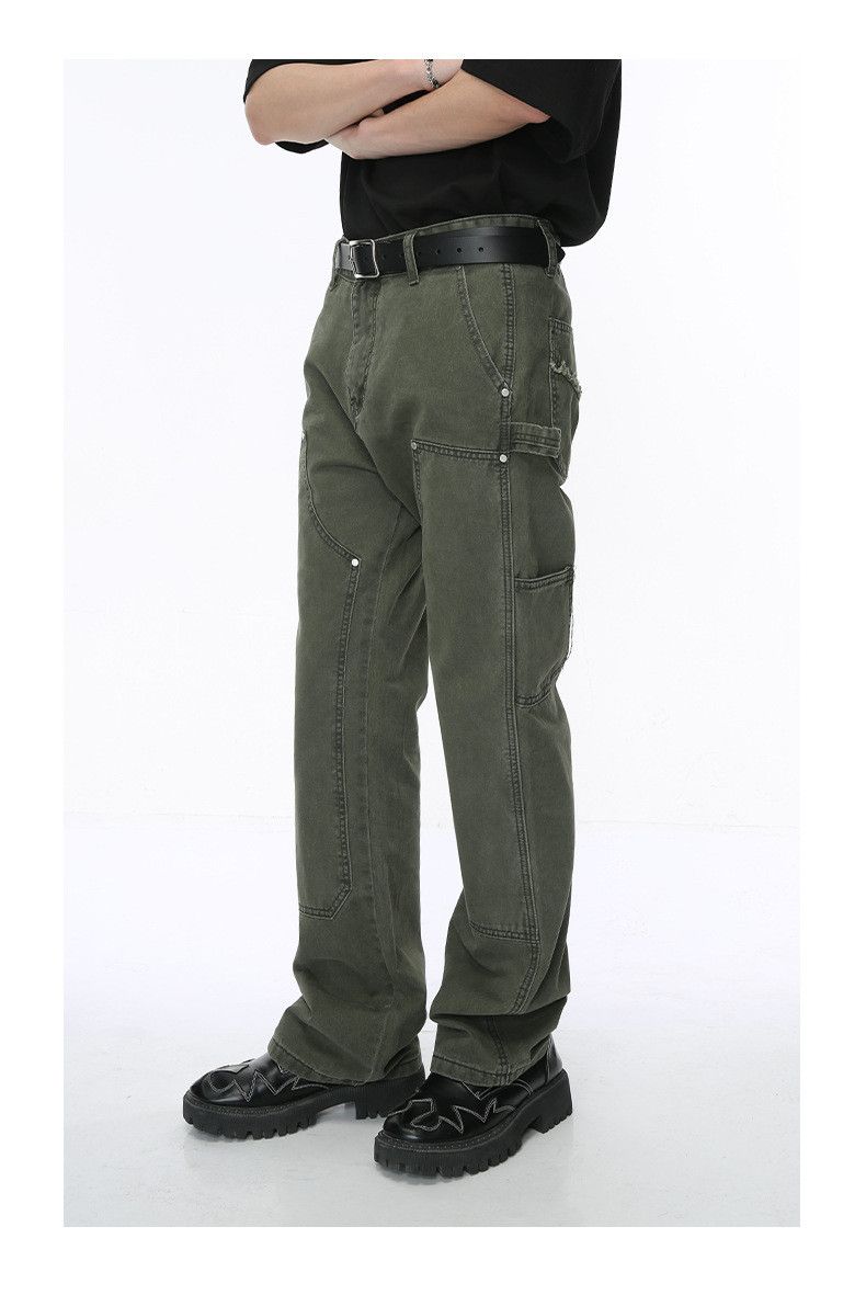 Japanese Brand × Jean Vintage trend washed multi-pocket cargo jeans Size US 32 / EU 48 - 4 Thumbnail
