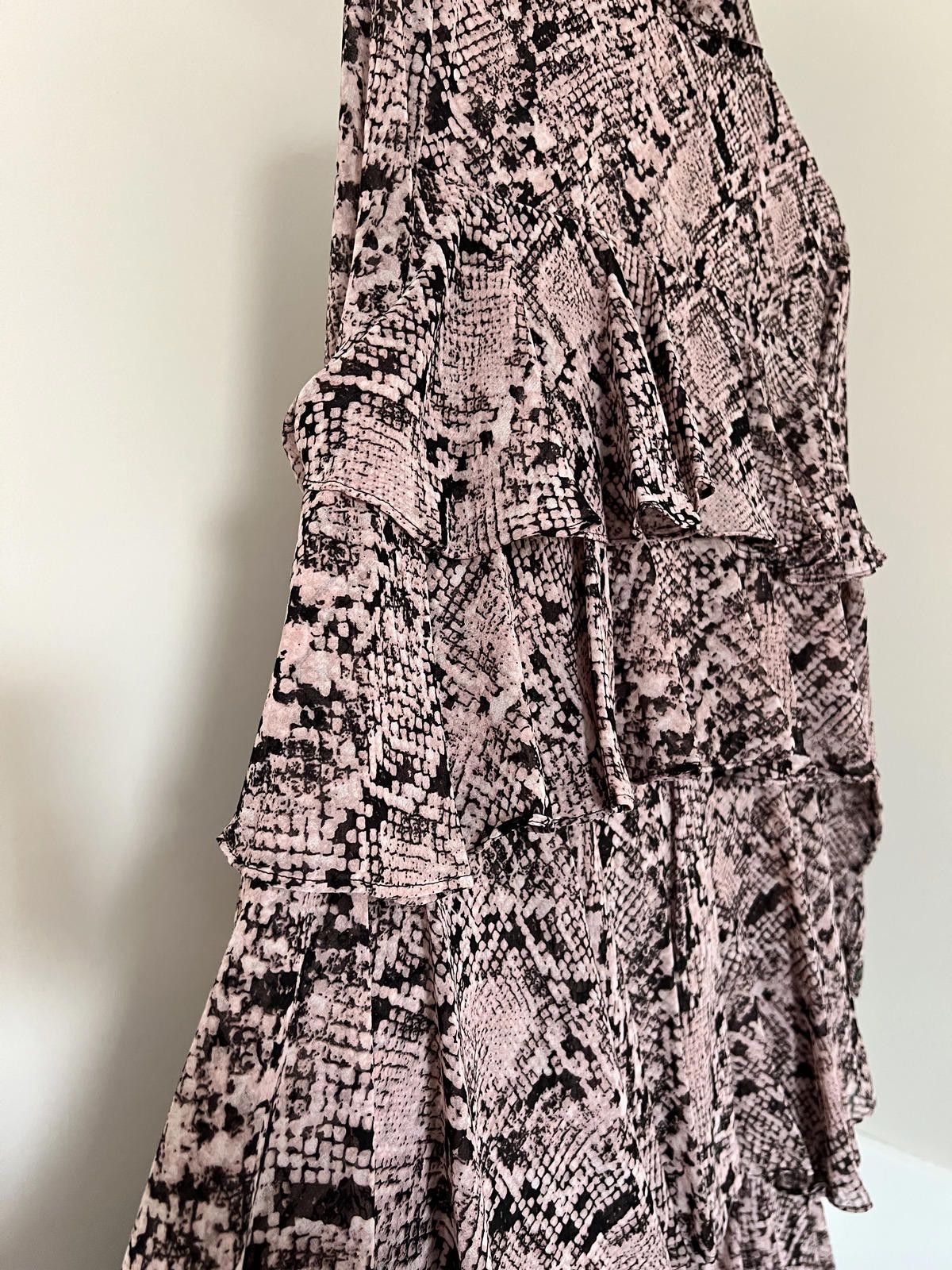 Other MISA Los Angeles Snake Print Ruffle Mini Dress - Made in USA Size M / US 6-8 / IT 42-44 - 5 Thumbnail