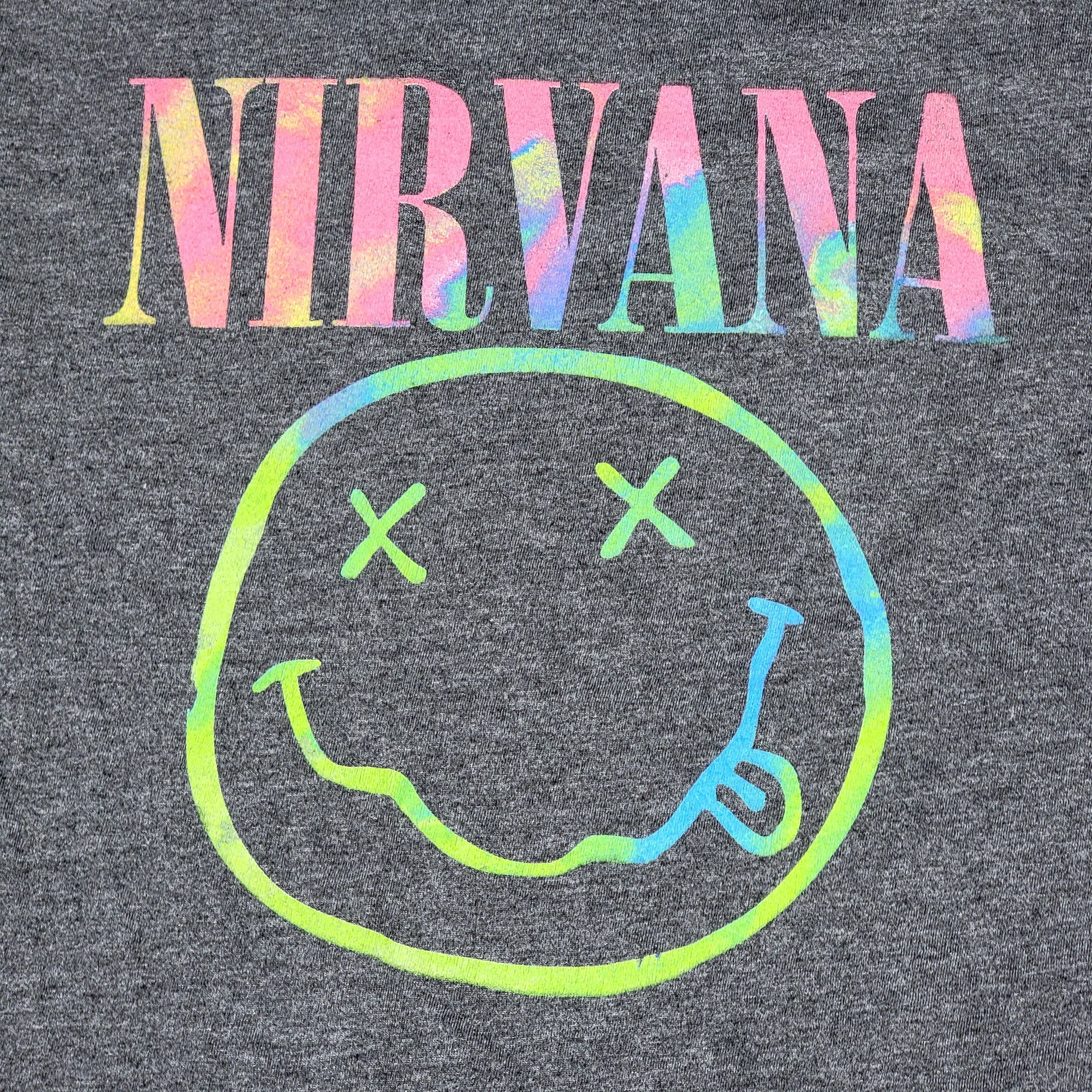 Nirvana Nirvana SS Dark Grey Tee Rainbow Logo - Size 2XL Size US XXL / EU 58 / 5 - 2 Thumbnail