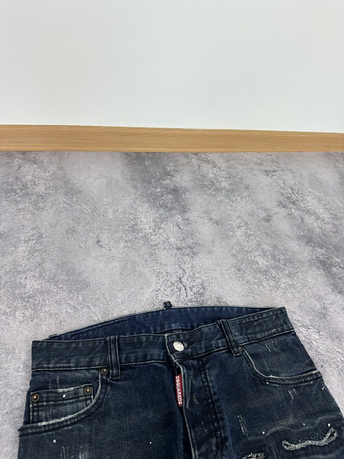 Dsquared2 Dsquared2 Avant Garde Distressed Designer Luxury Opium Jeans Size US 32 / EU 48 - 7 Thumbnail