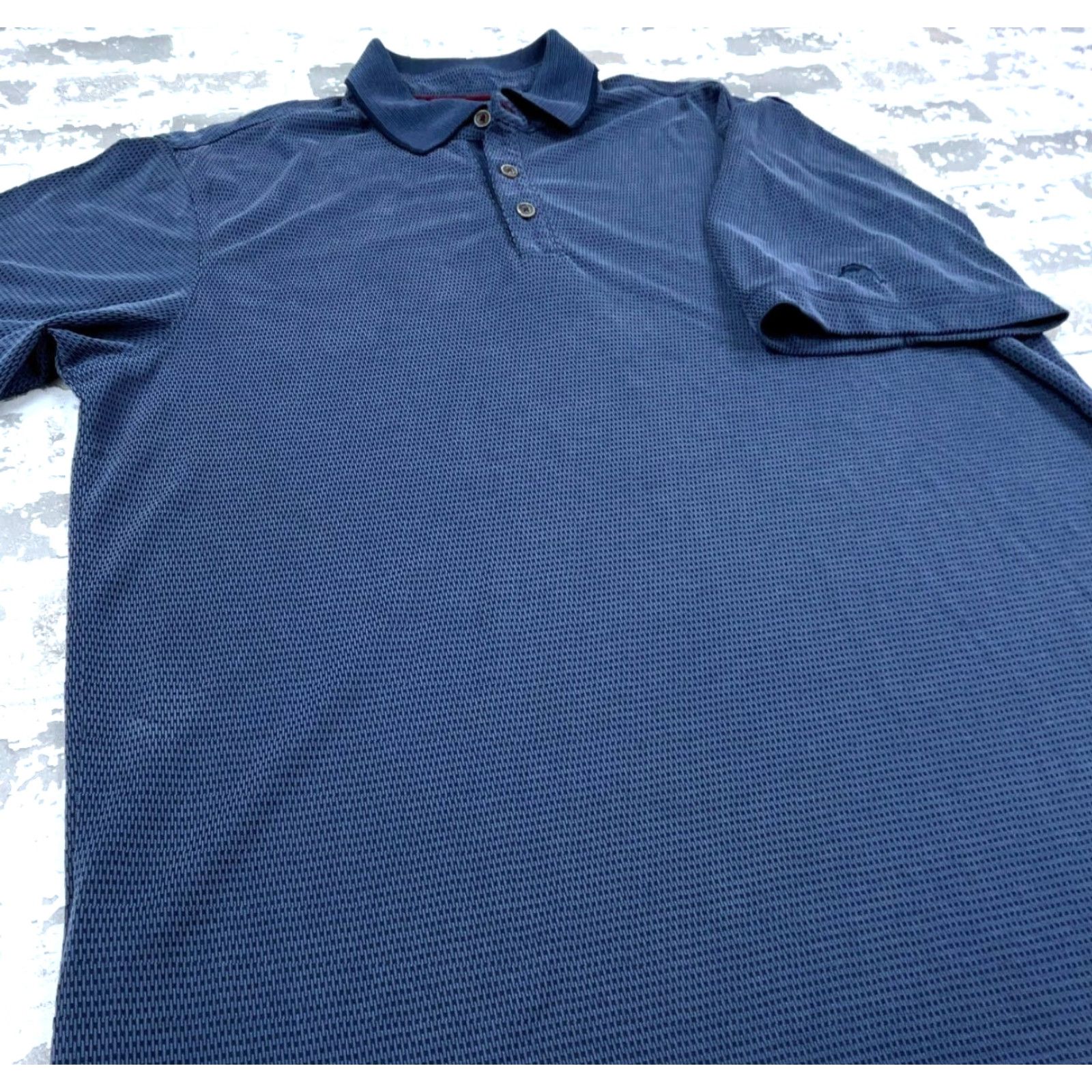 Tommy Bahama Tommy Bahama Polo Shirt Men Large Blue Navy Cotton Modal Golf Casual All Seasons Size US L / EU 52-54 / 3 - 3 Thumbnail