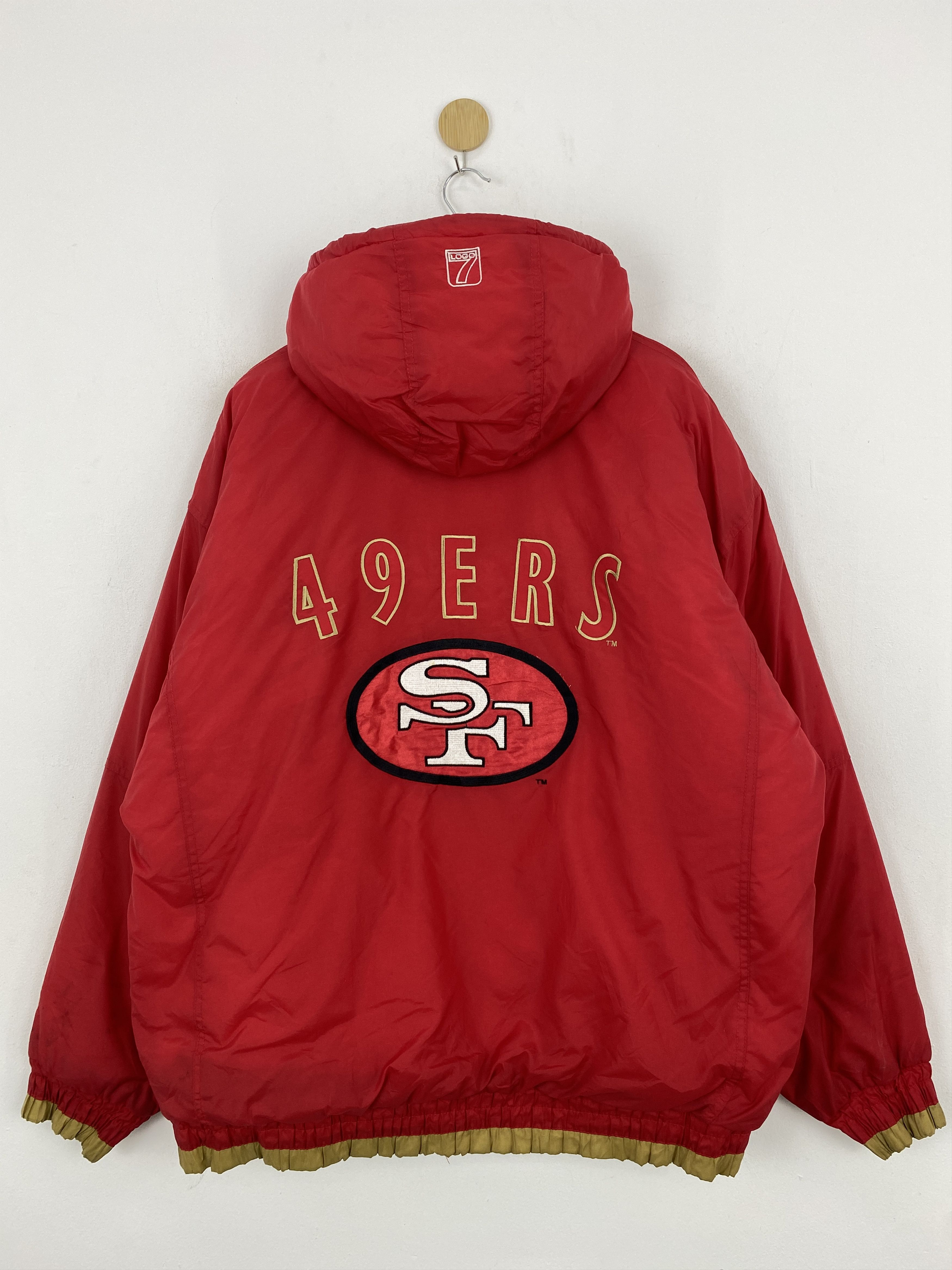 image of Vintage 90's Nfl San Fransisco 49Ers Zipper Jacket, Men's (Size Large)