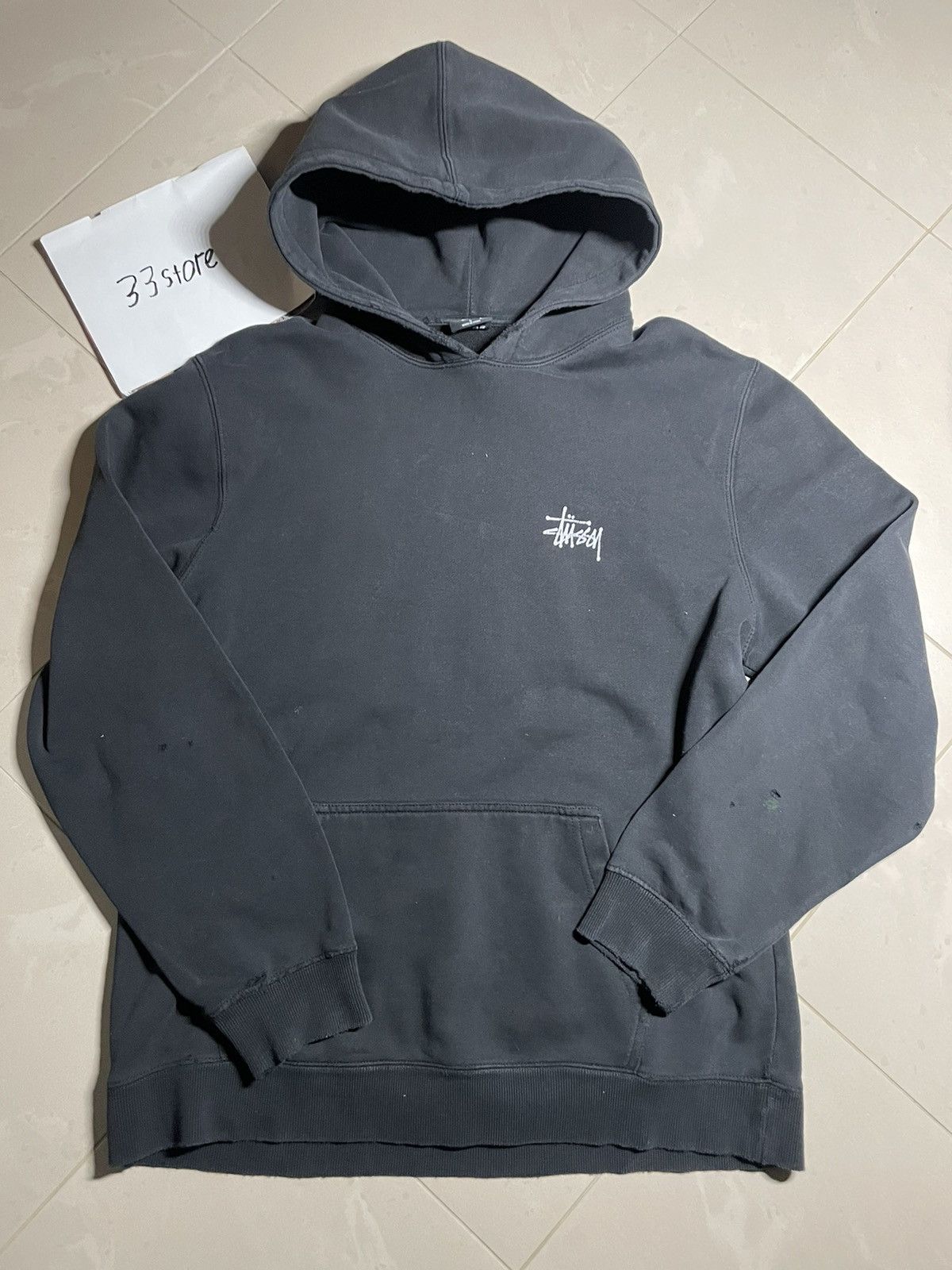 Stussy STUSSY BASIC NAVY HOODIE Size US M / EU 48-50 / 2 - 1 Thumbnail